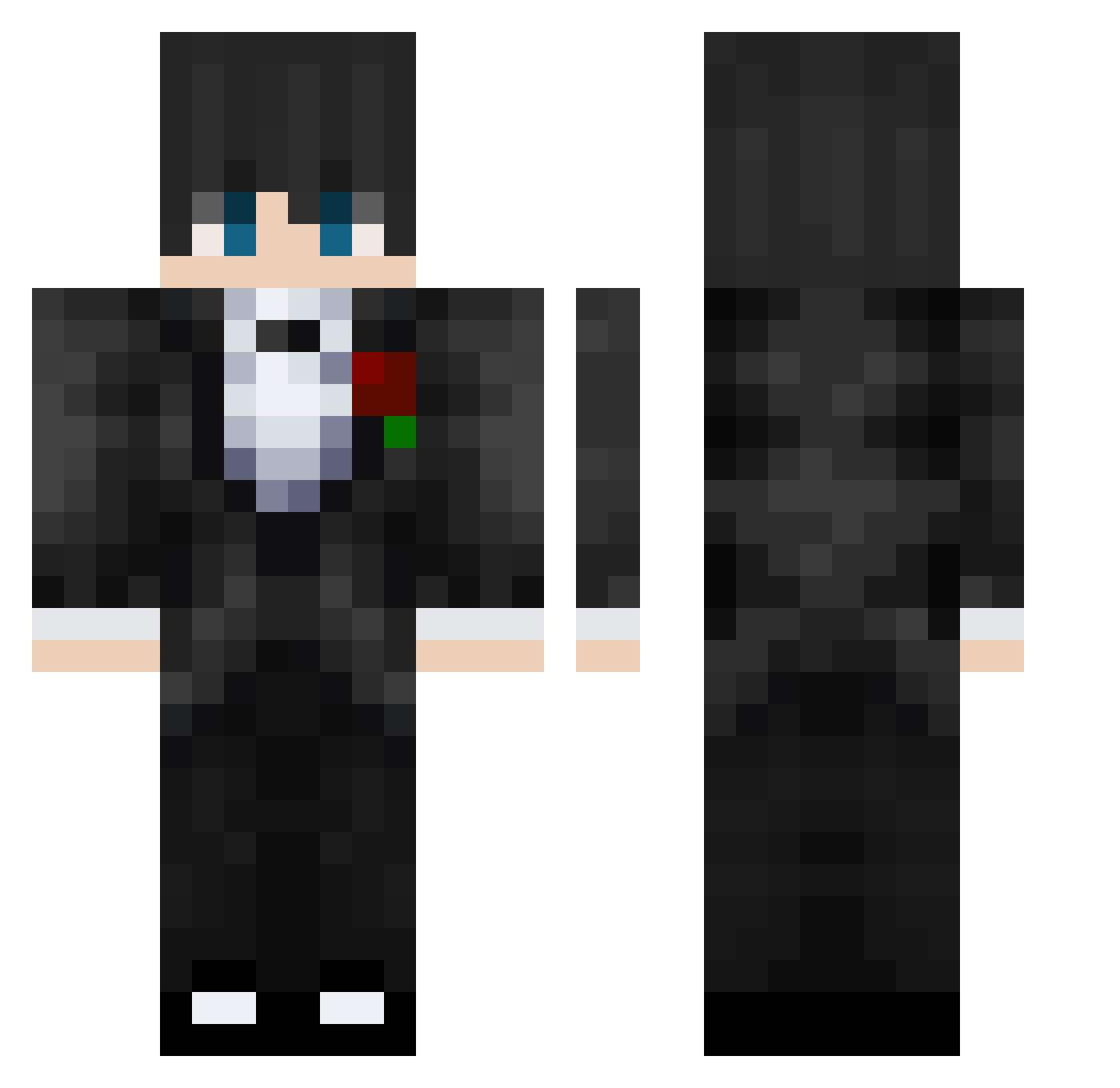 MHF_Steven Minecraft skin, front and back view