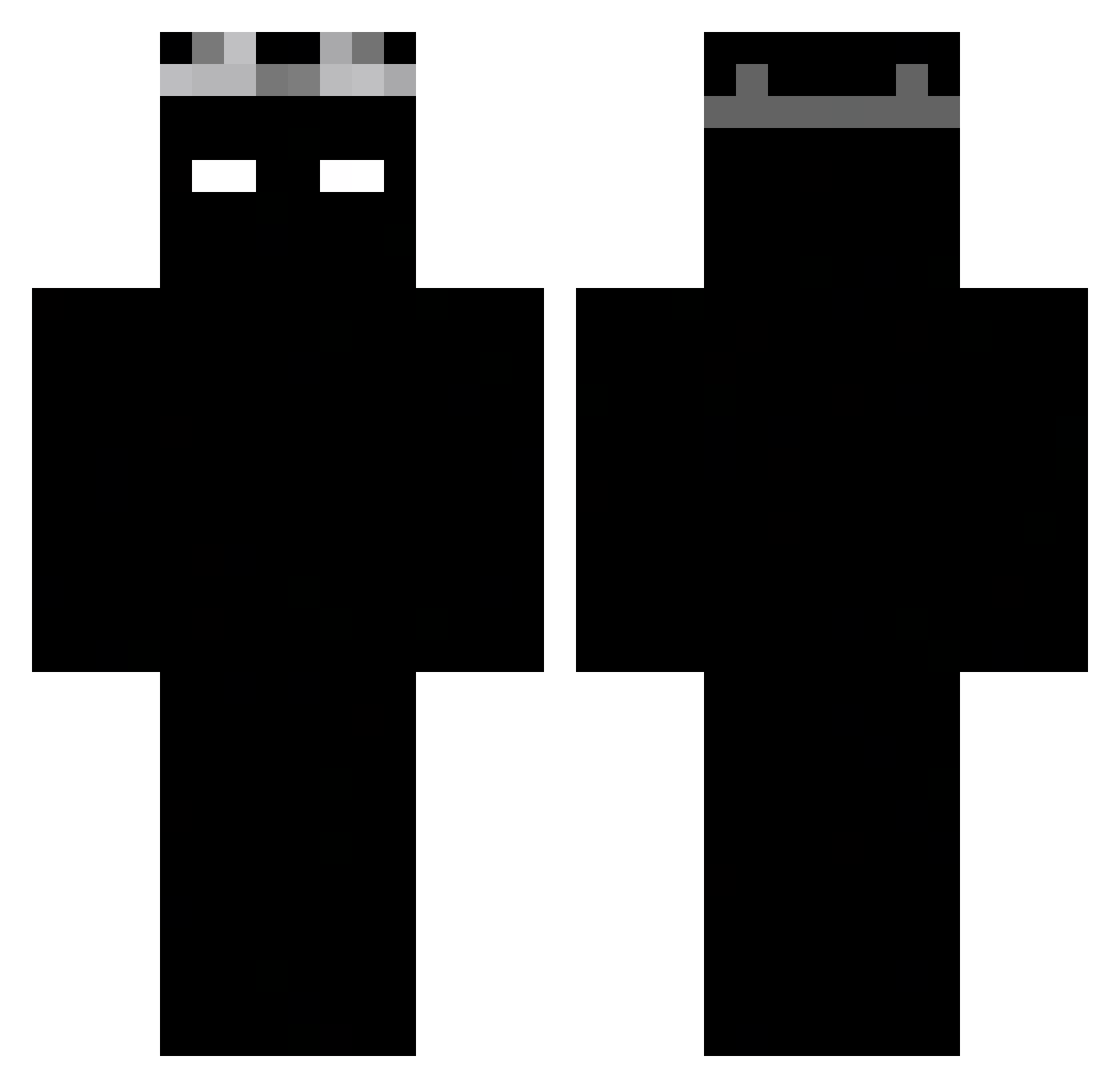 JKopli Minecraft skin, front and back view