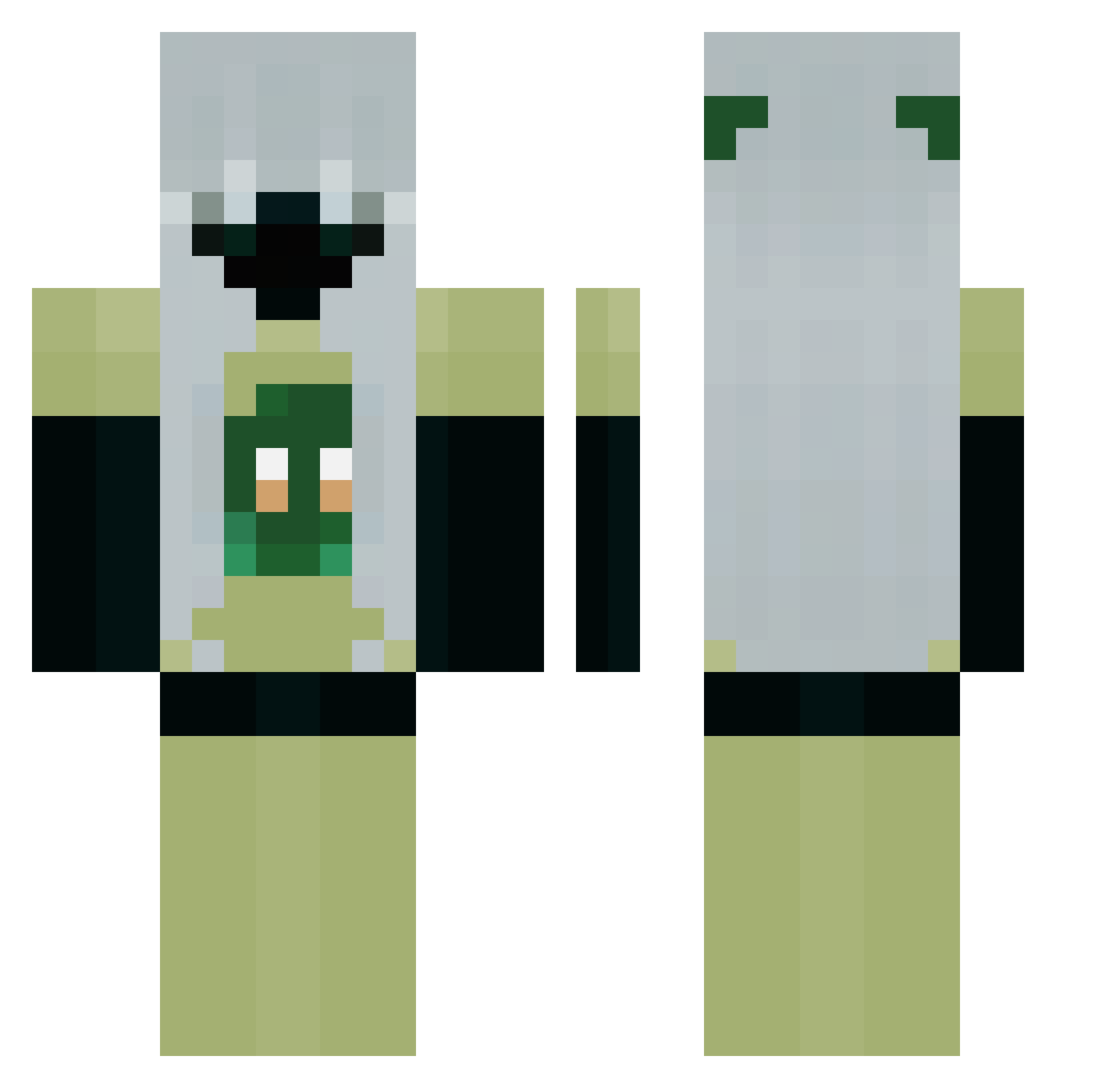 trupstarzvi Minecraft skin, front and back view