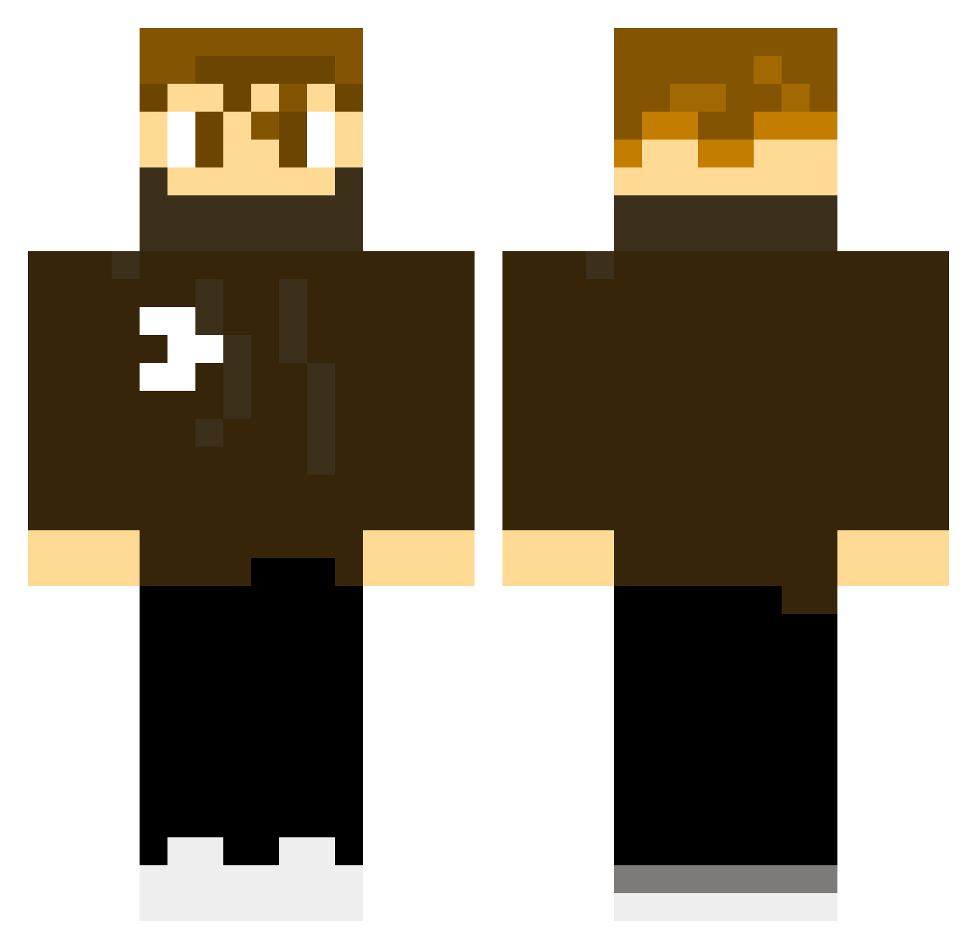 kjr081 Minecraft skin, front and back view