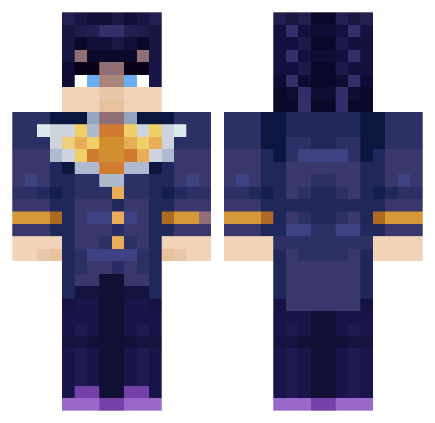 Brodycoolboy5 Minecraft skin, front and back view