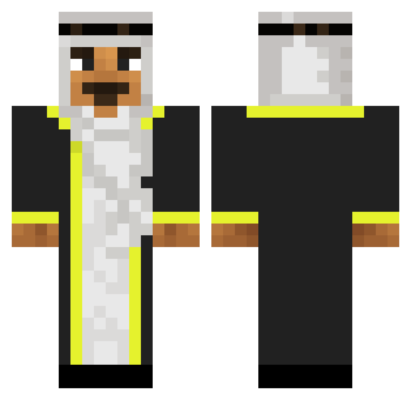 murailhos Minecraft skin, front and back view