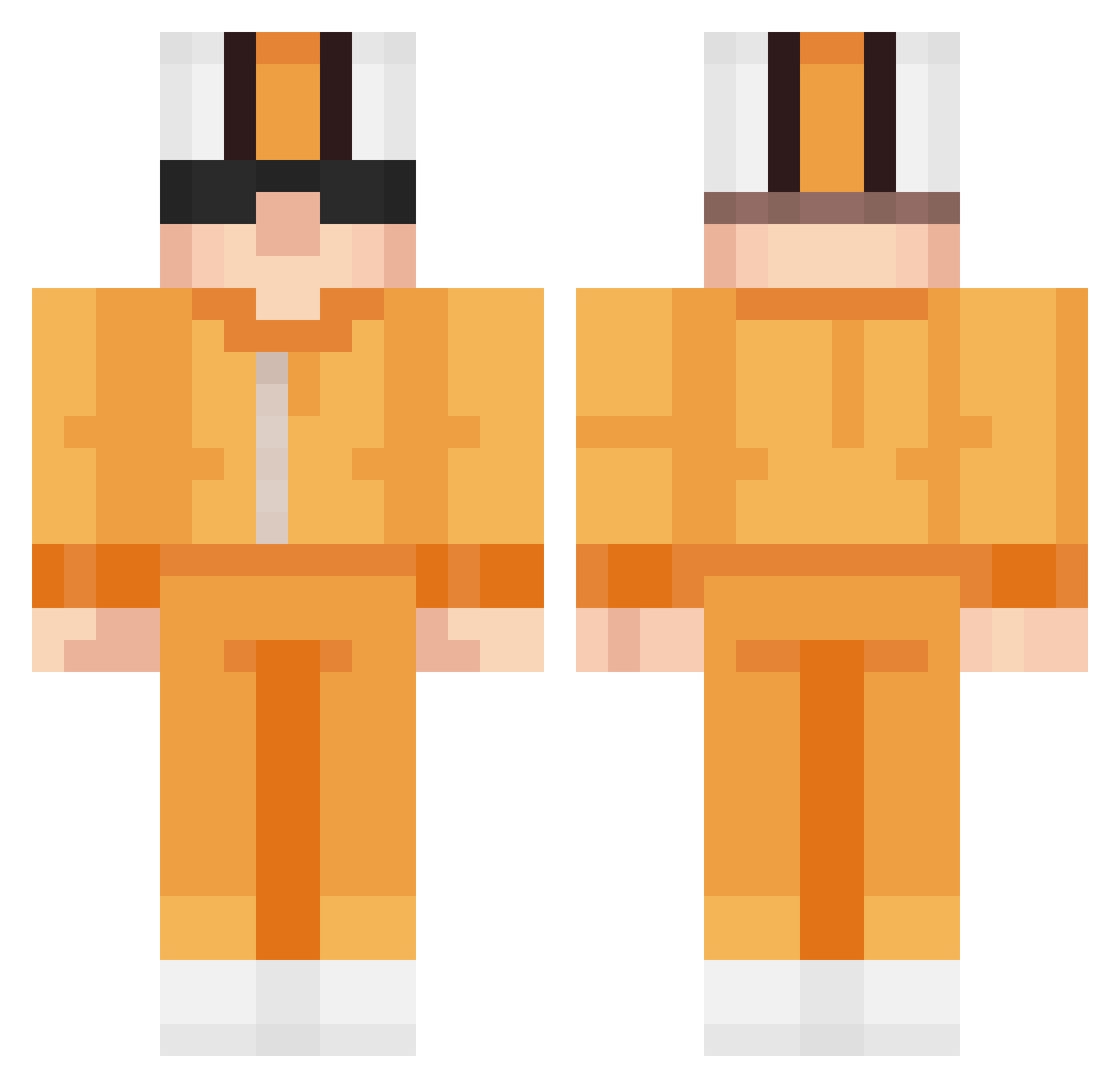 Smeigen Minecraft skin, front and back view
