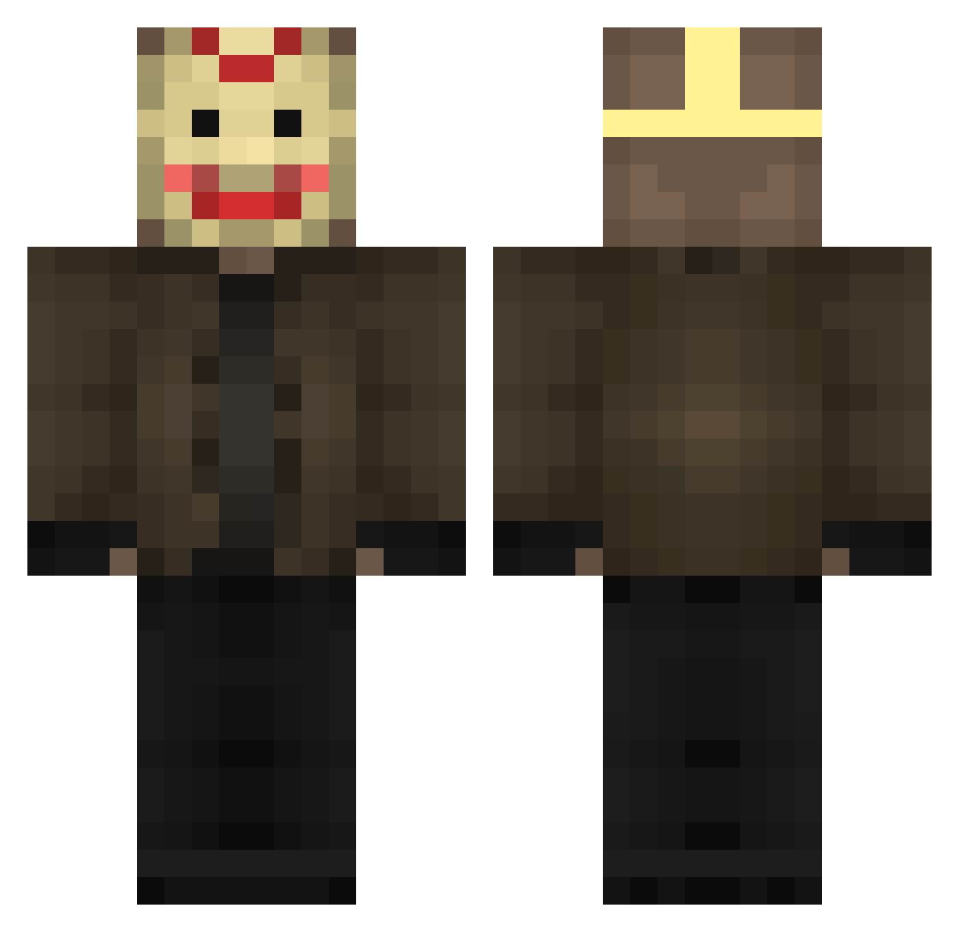 BadName_ Minecraft skin, front and back view