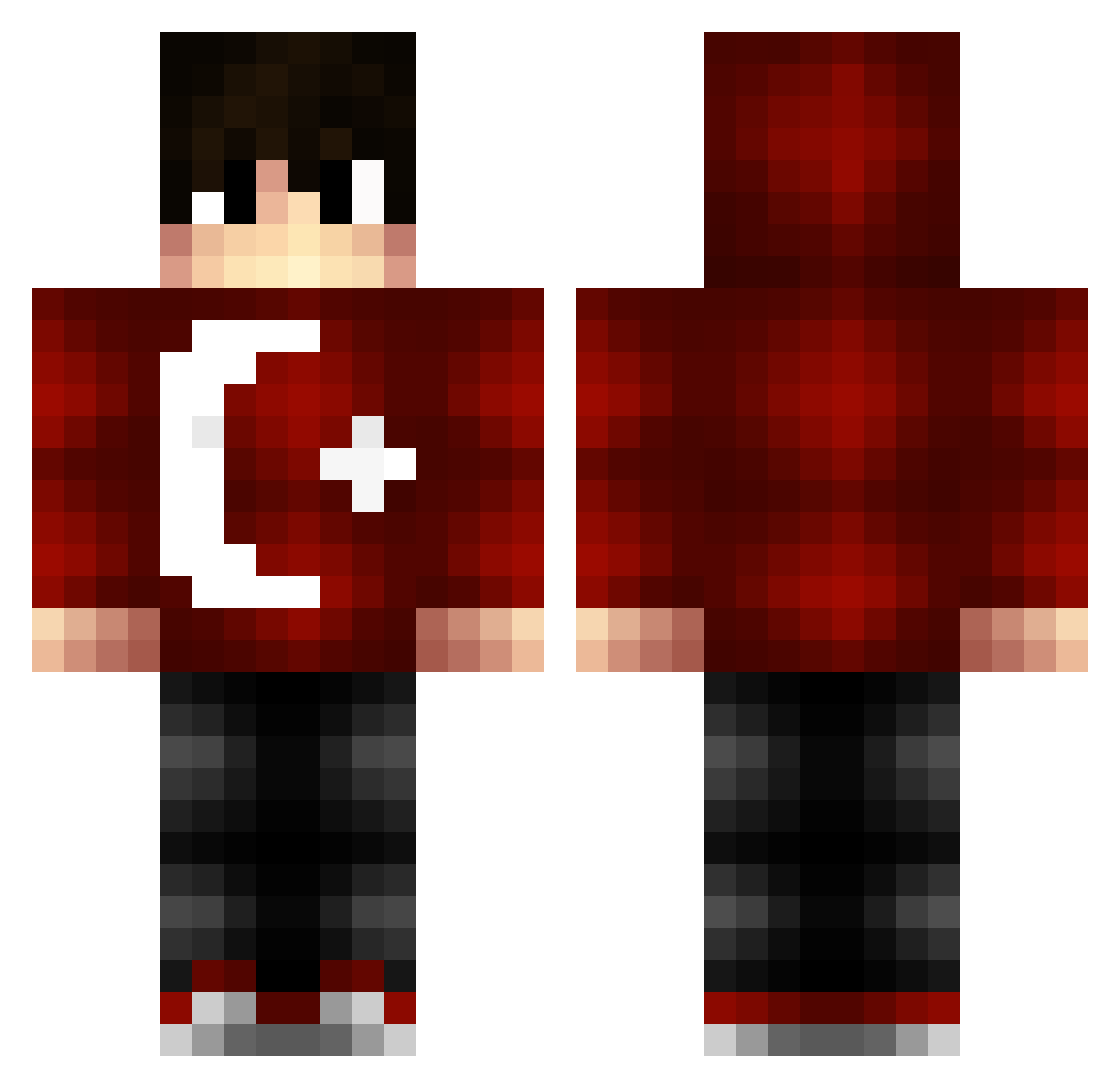 FerdiTheKingx Minecraft skin, front and back view