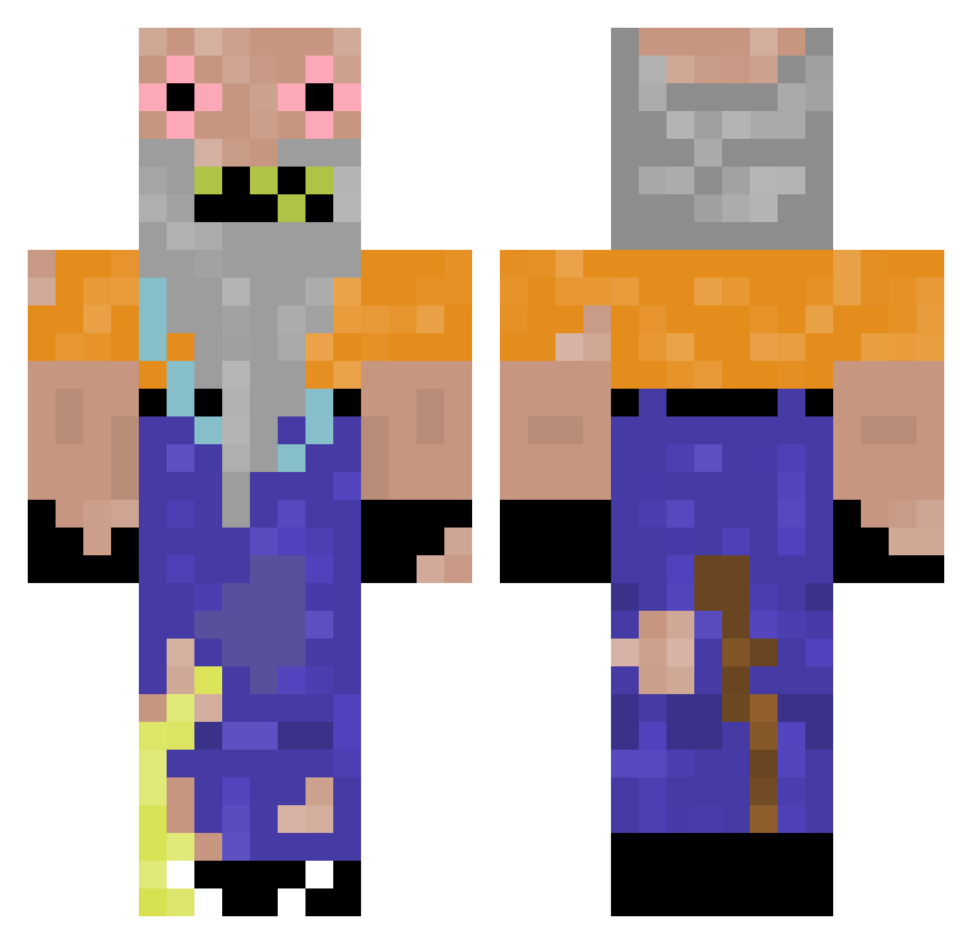 Mr_Flatulenz Minecraft skin, front and back view