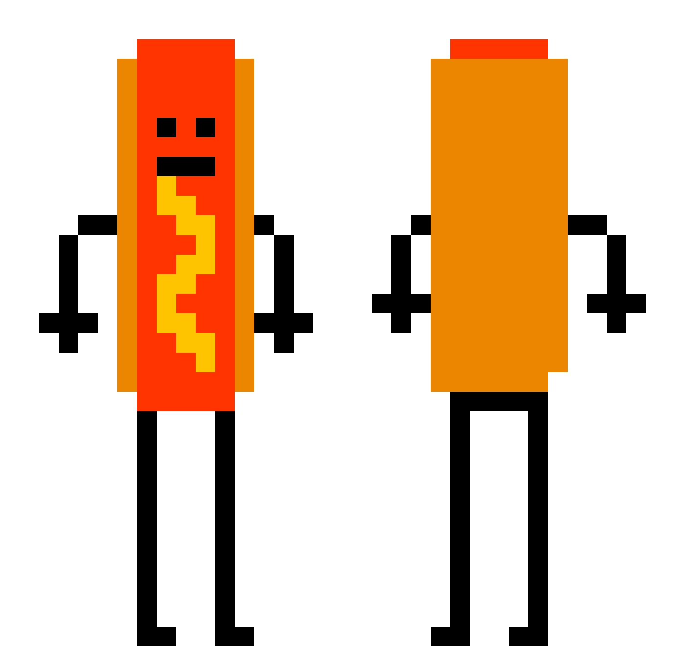 Wallu12 Minecraft skin, front and back view