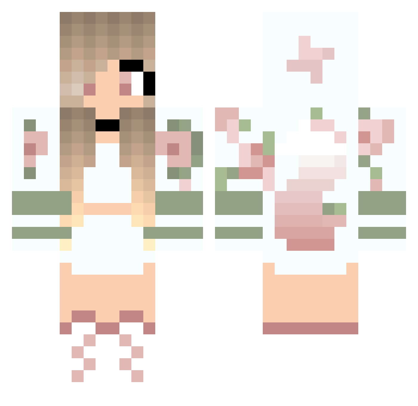 iSprix_ Minecraft skin, front and back view