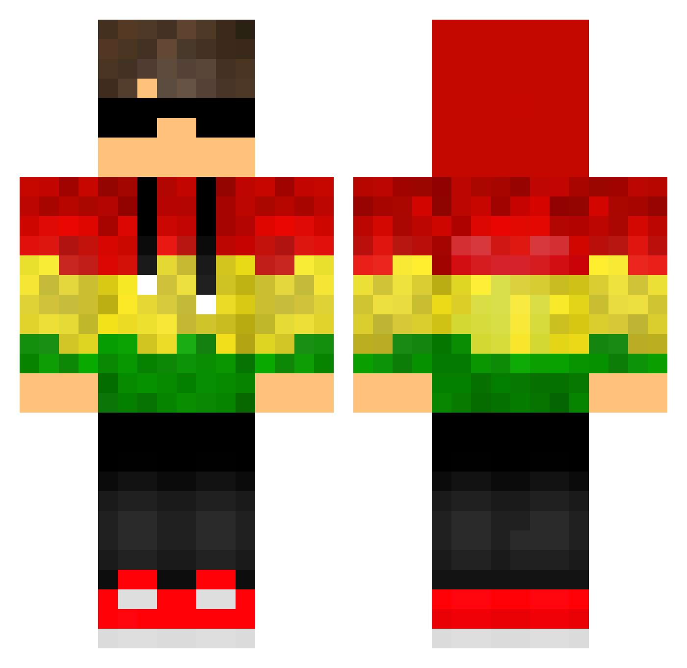 MineleveGamer_YT Minecraft skin, front and back view