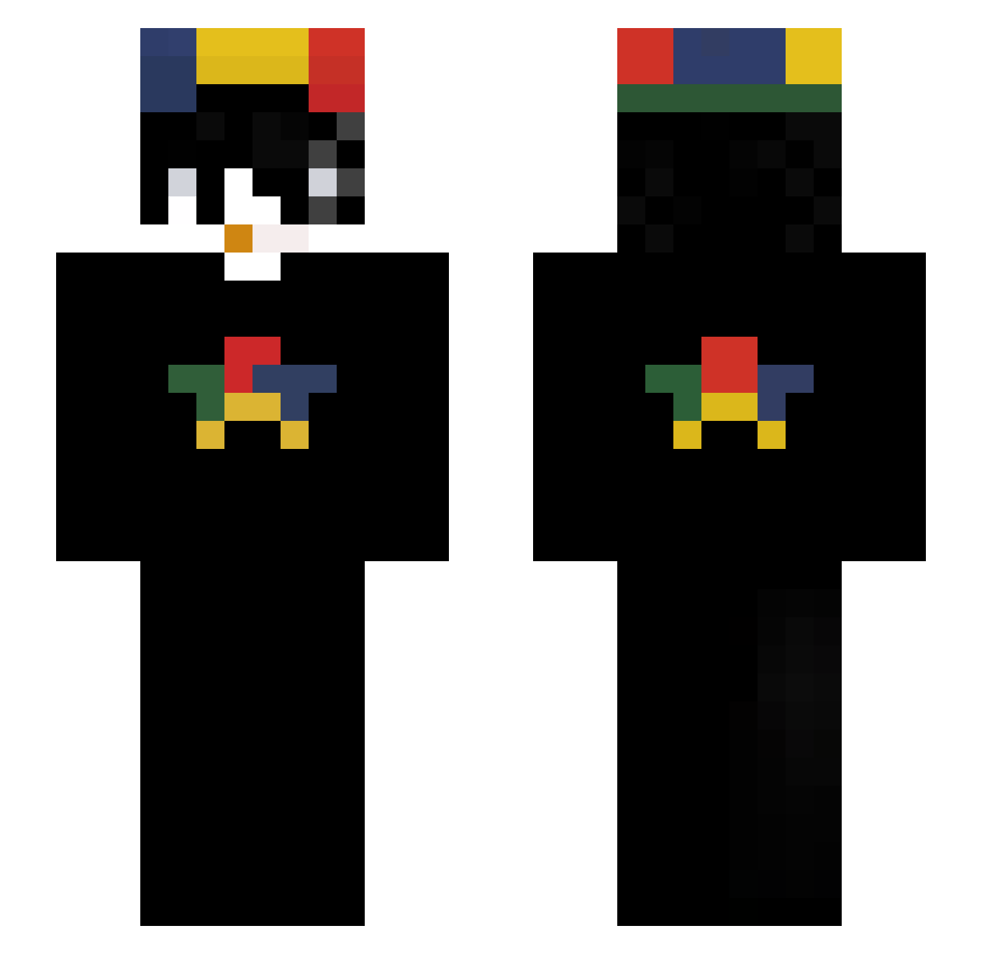 ulij Minecraft skin, front and back view