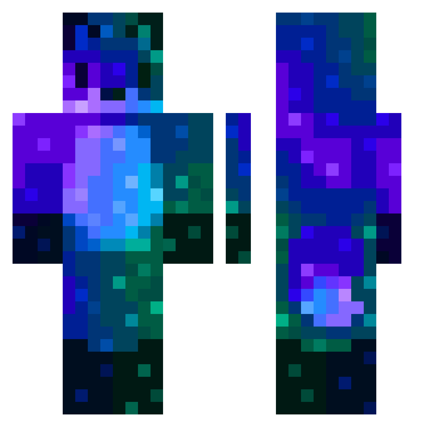 playdog72 Minecraft skin, front and back view