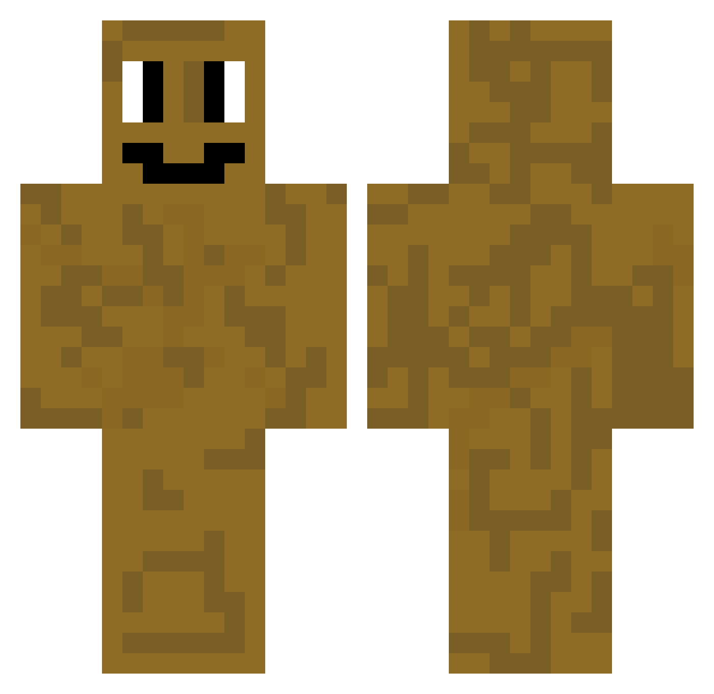 OOOPSY_POOPSY Minecraft skin, front and back view