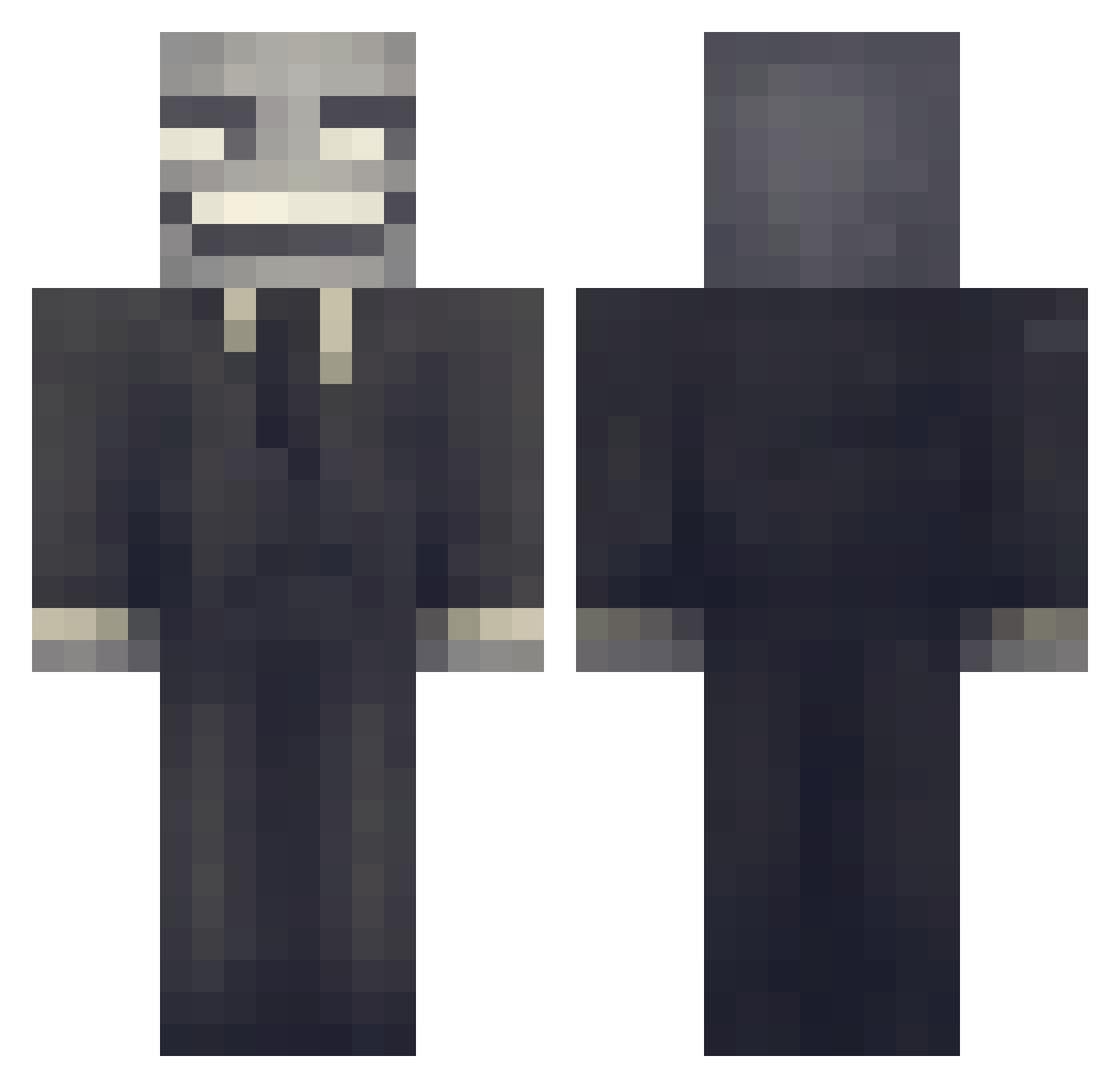 philbertman42 Minecraft skin, front and back view