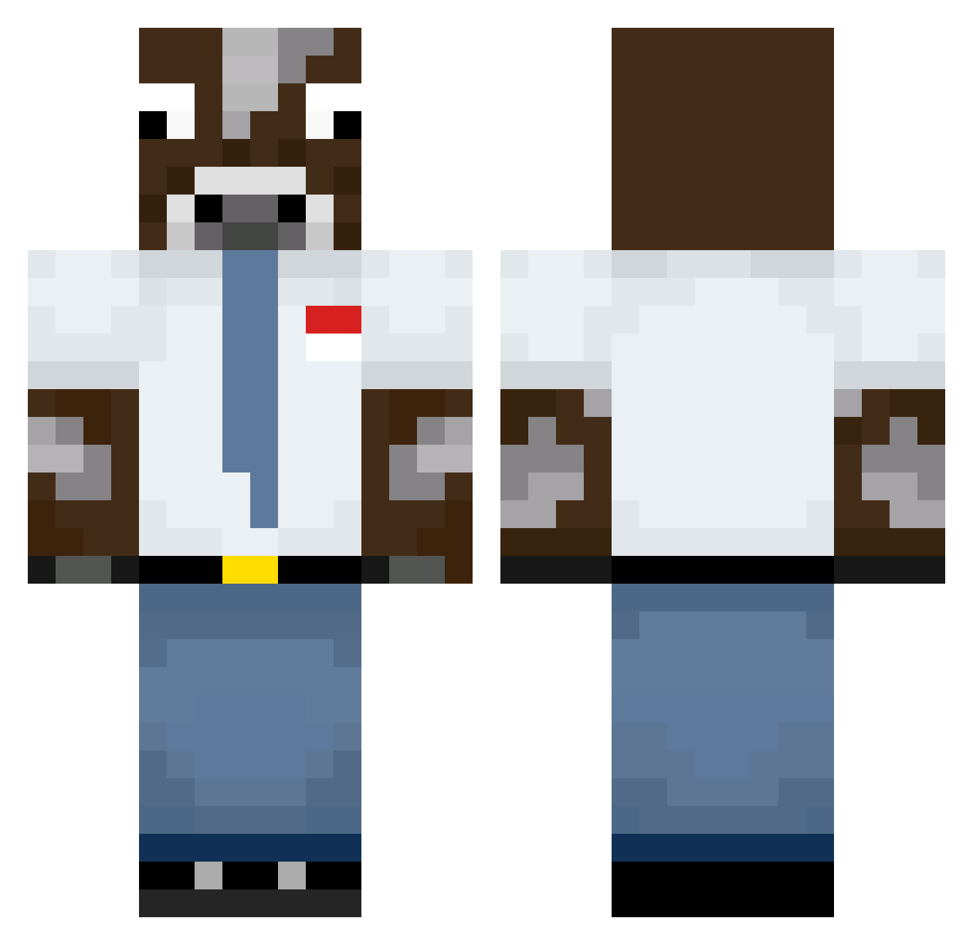 IConsumeTallPpl Minecraft skin, front and back view