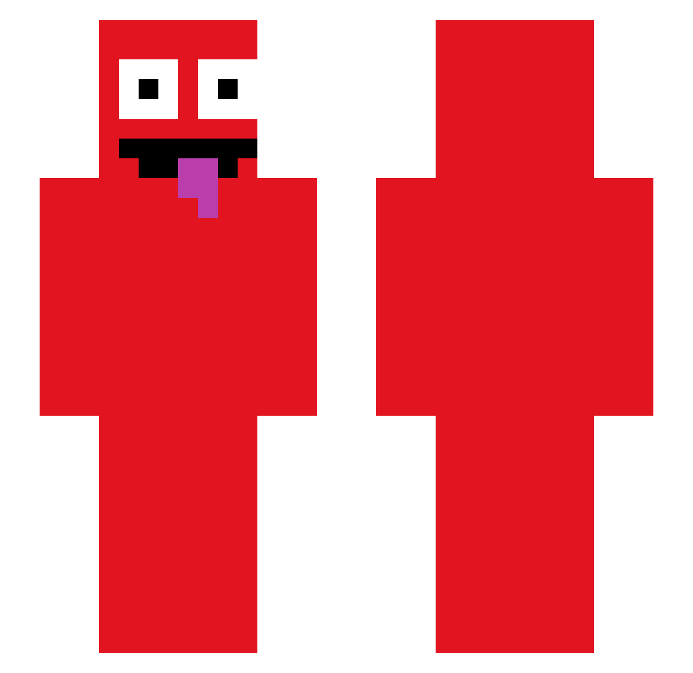 josiejkm Minecraft skin, front and back view
