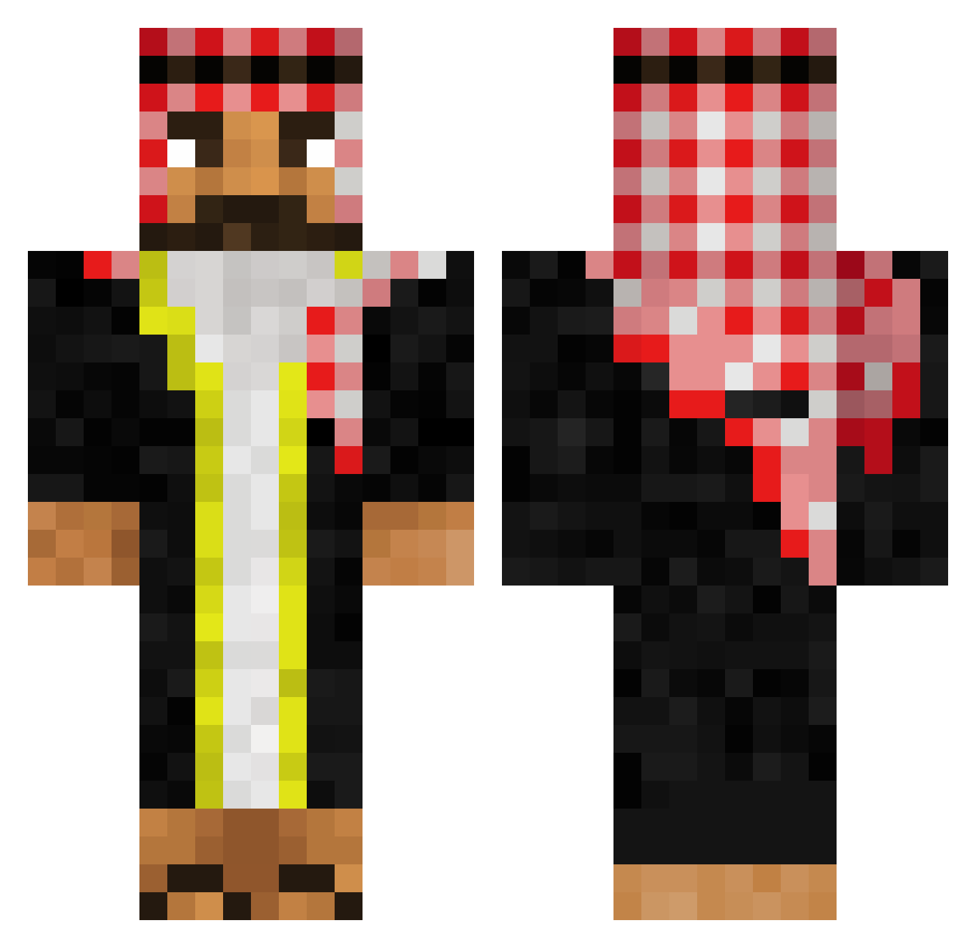 domr_the_goat Minecraft skin, front and back view