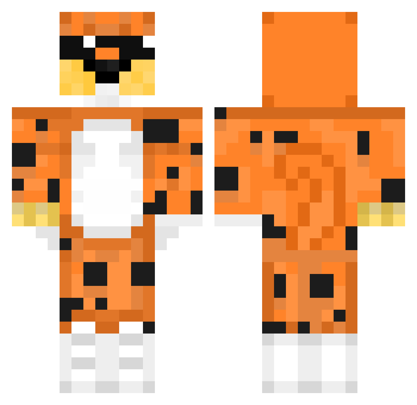 Darth51000 Minecraft skin, front and back view