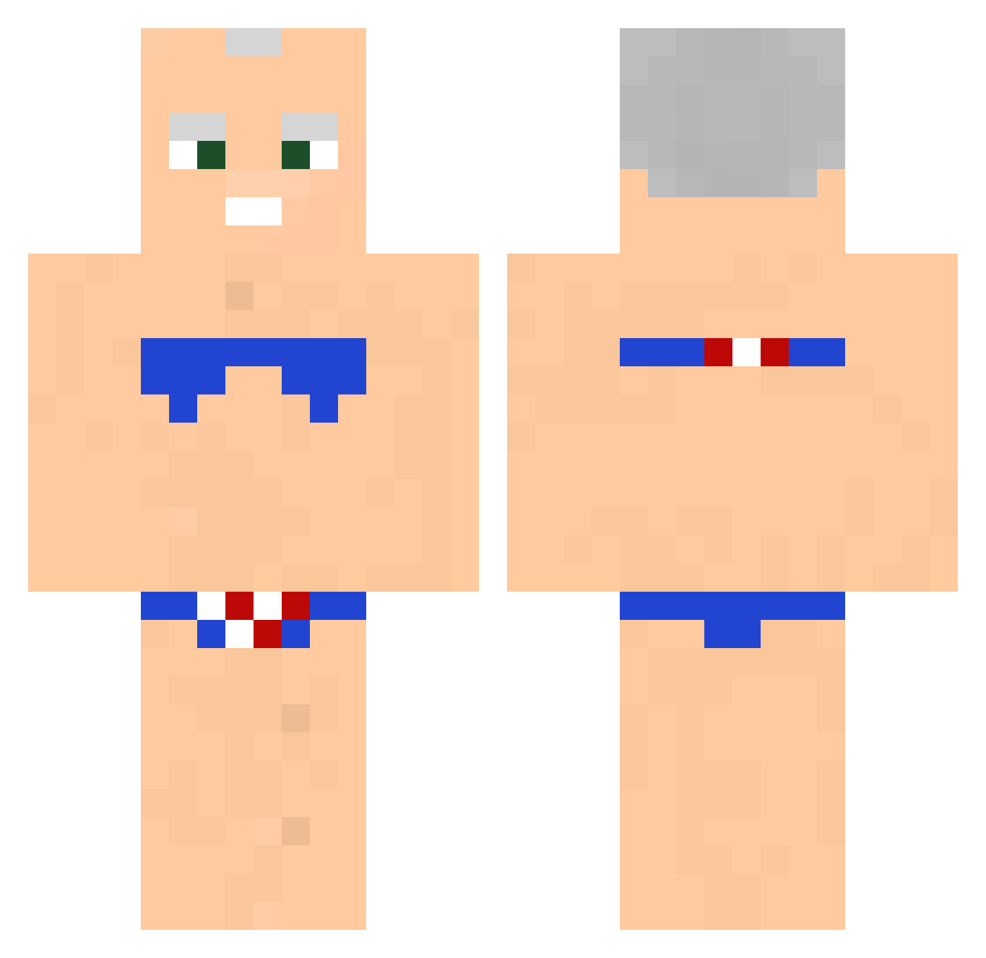 Fnatic_Voldemort Minecraft skin, front and back view