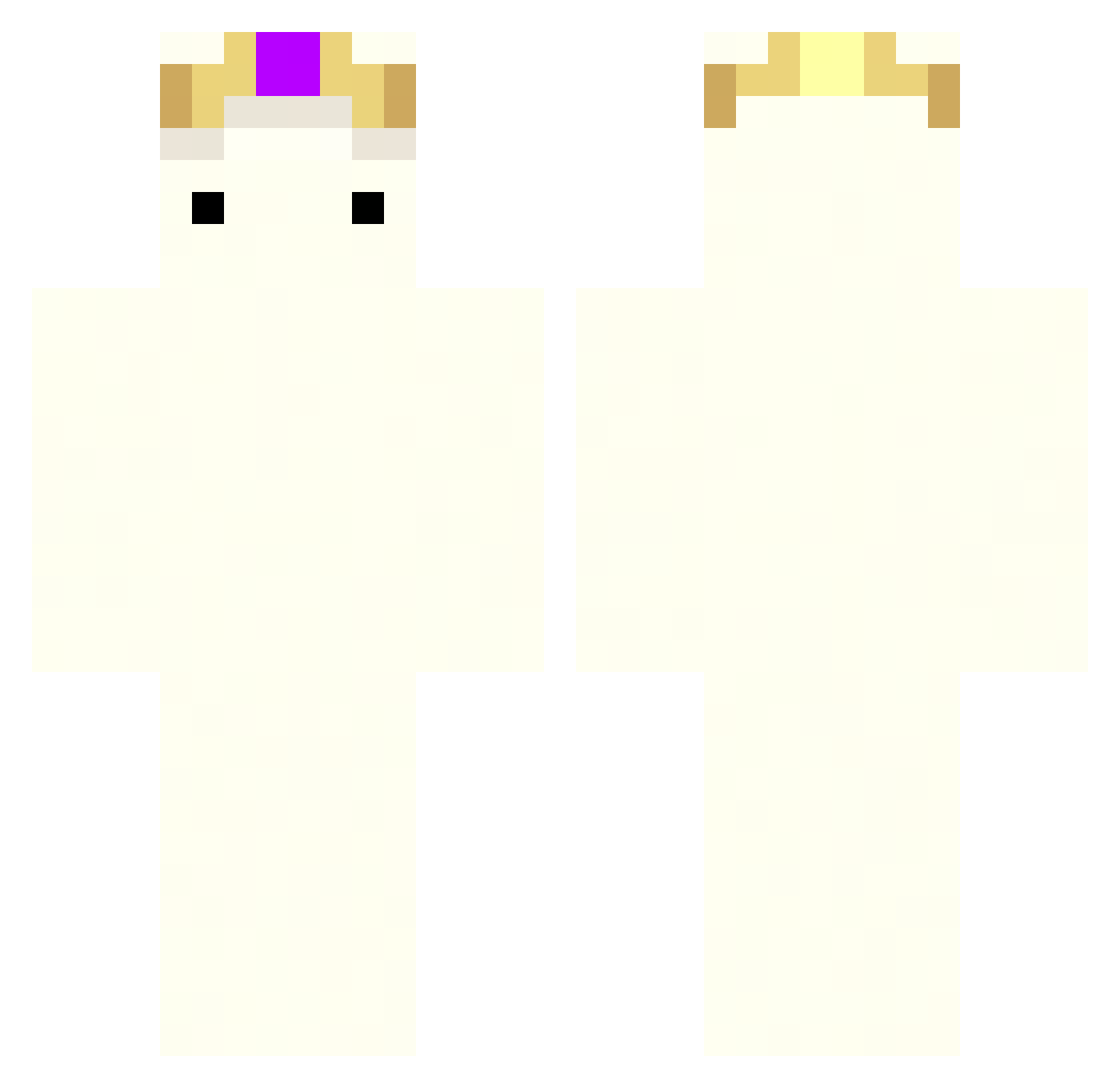 YourSanity_ Minecraft skin, front and back view