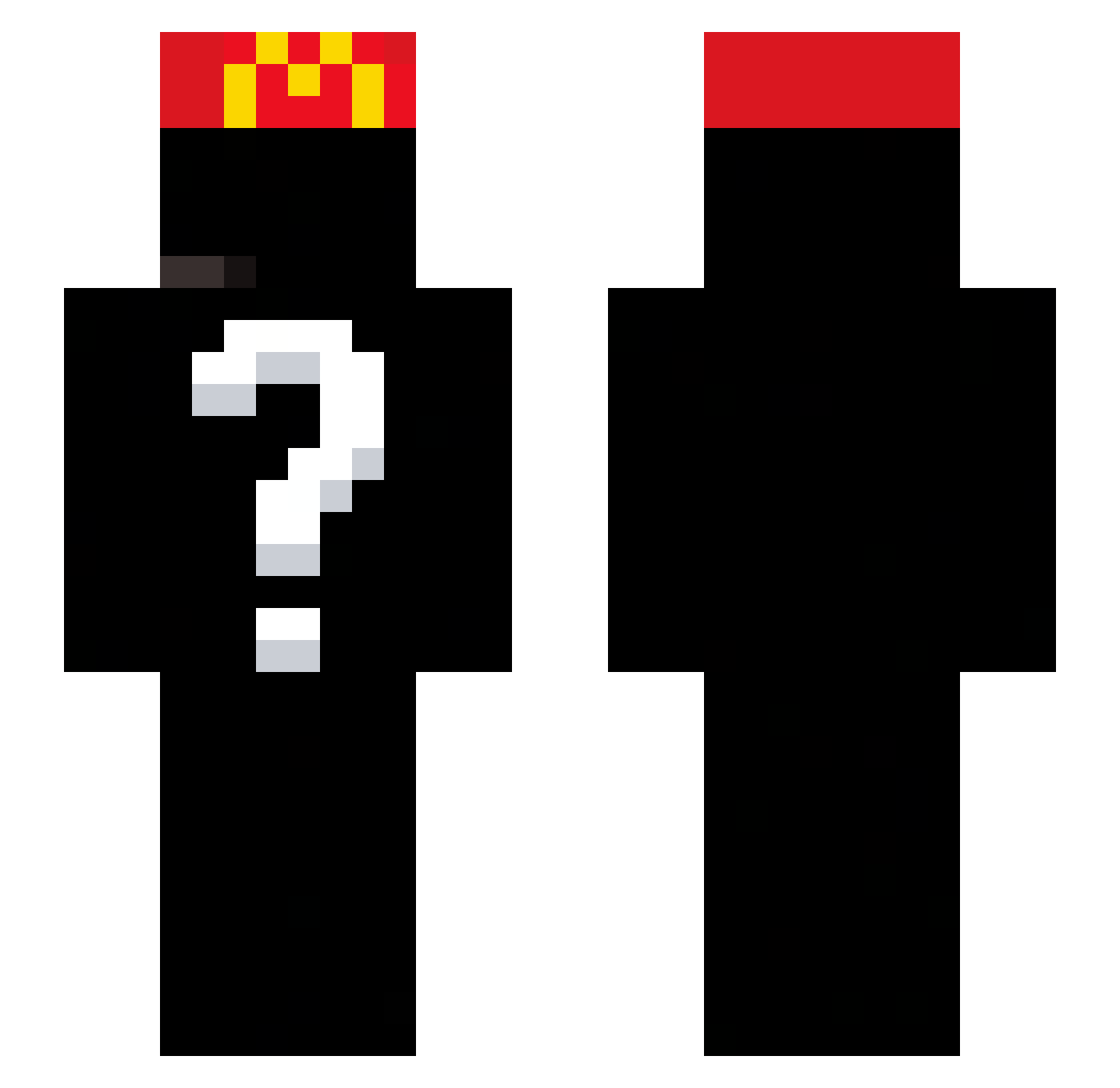 lolyougotcooked Minecraft skin, front and back view