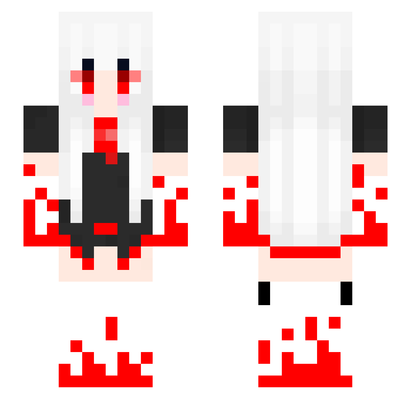 wulala9527 Minecraft skin, front and back view