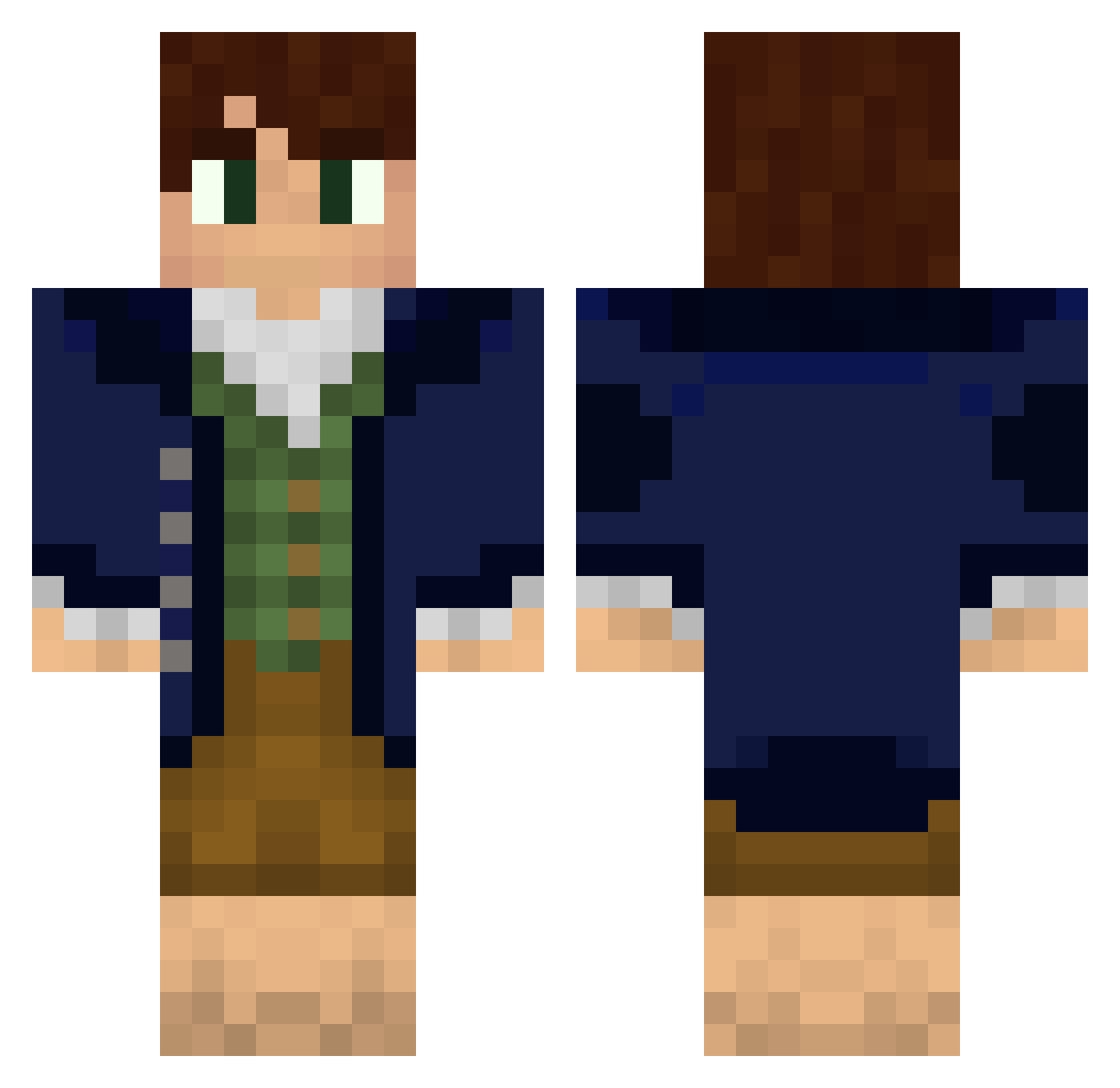 NielsEck38 Minecraft skin, front and back view