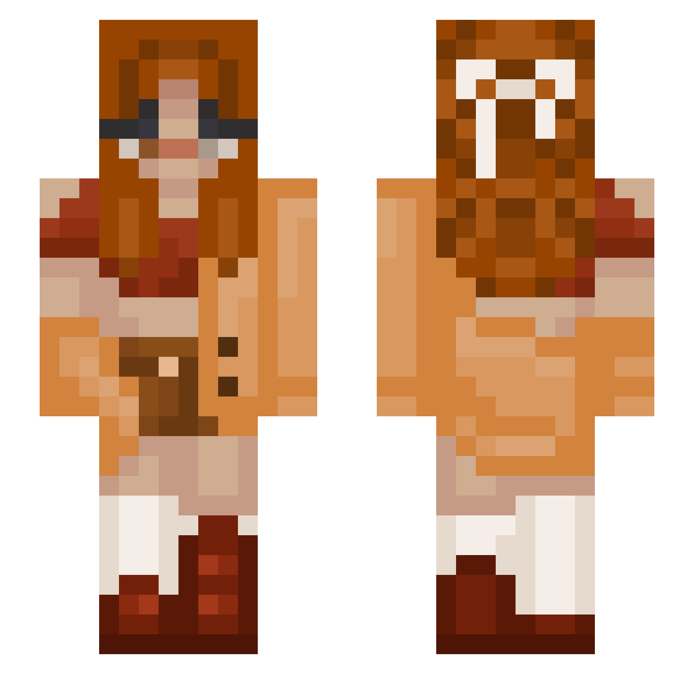 blindmutt56 Minecraft skin, front and back view