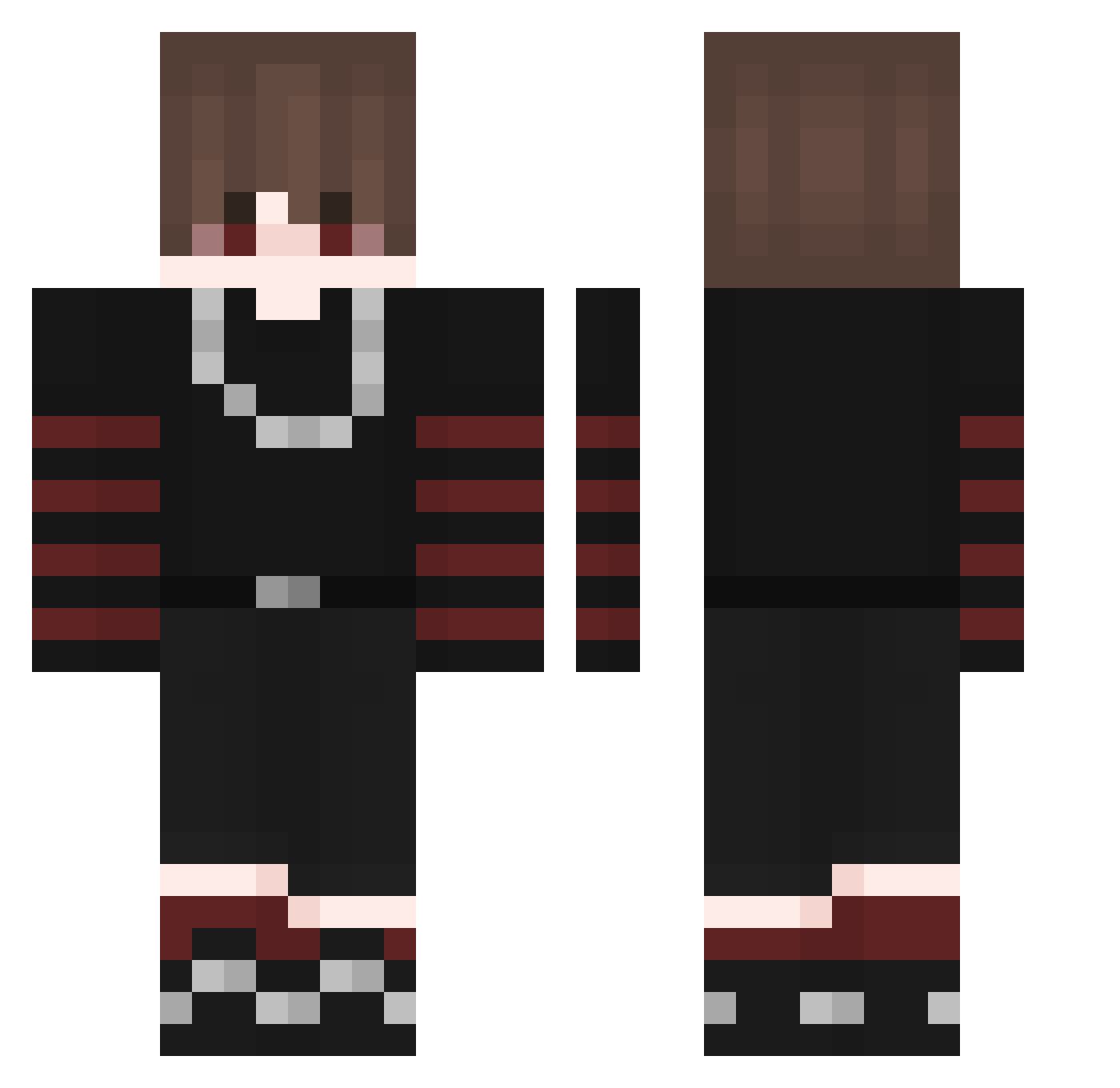 flexl1ght Minecraft skin, front and back view