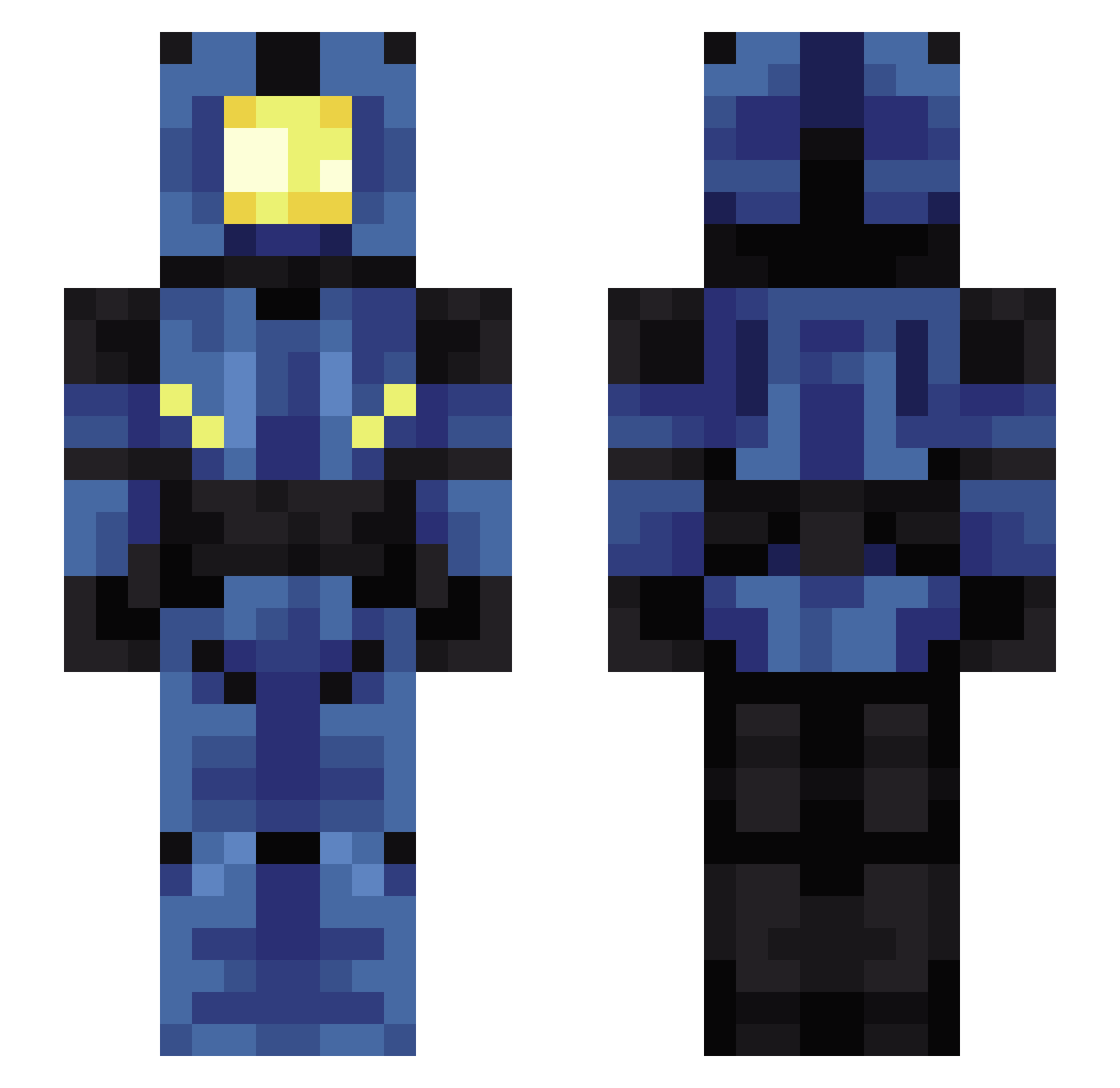 ___ll Minecraft skin, front and back view