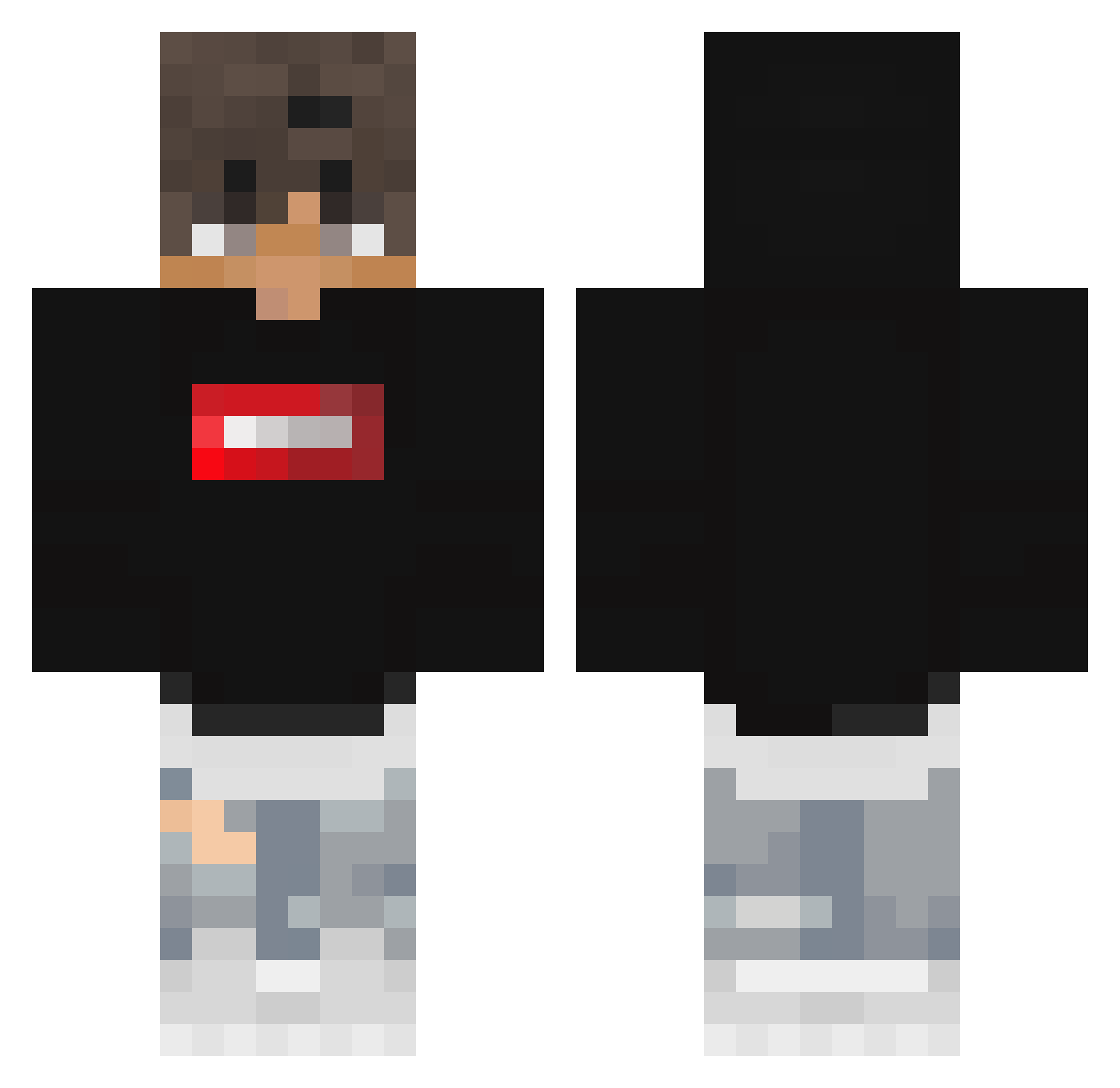 Niklas_in_insta Minecraft skin, front and back view