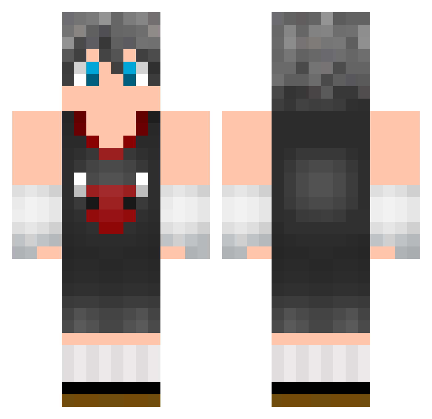 liittlelovelyy Minecraft skin, front and back view
