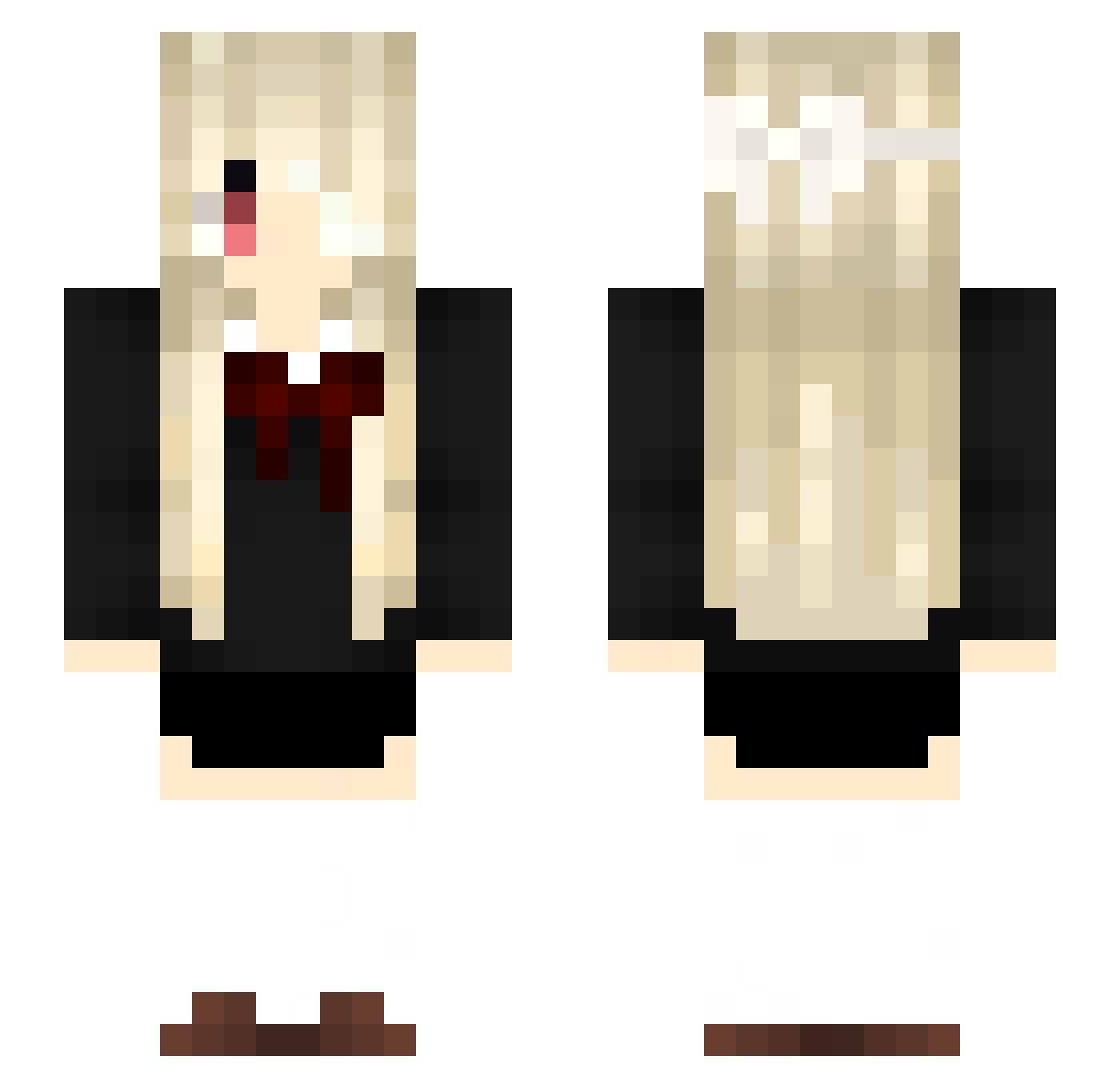 saylaka Minecraft skin, front and back view