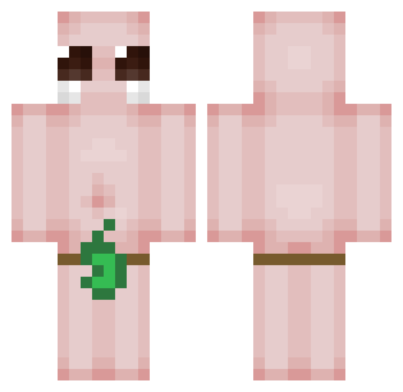 UrPayless Minecraft skin, front and back view