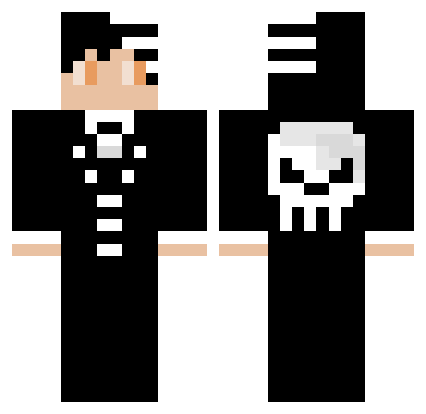 _Tayp Minecraft skin, front and back view