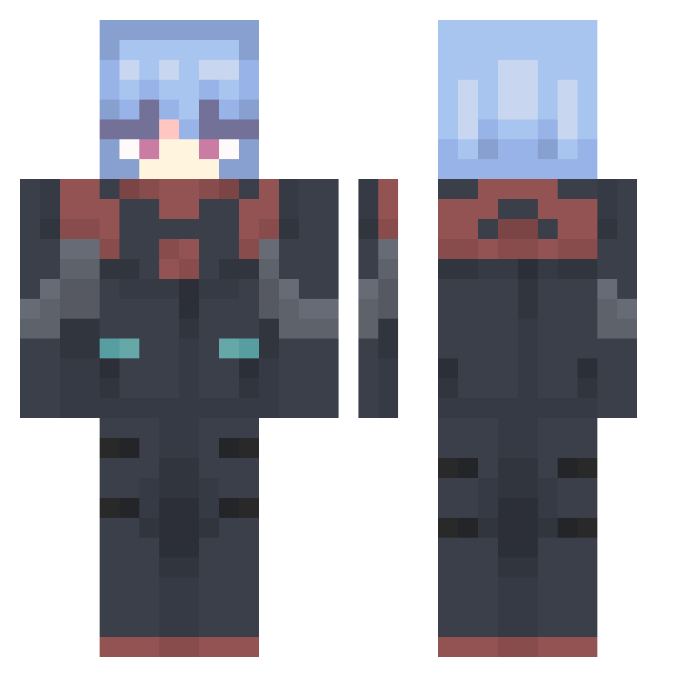 Felix_Johanson Minecraft skin, front and back view