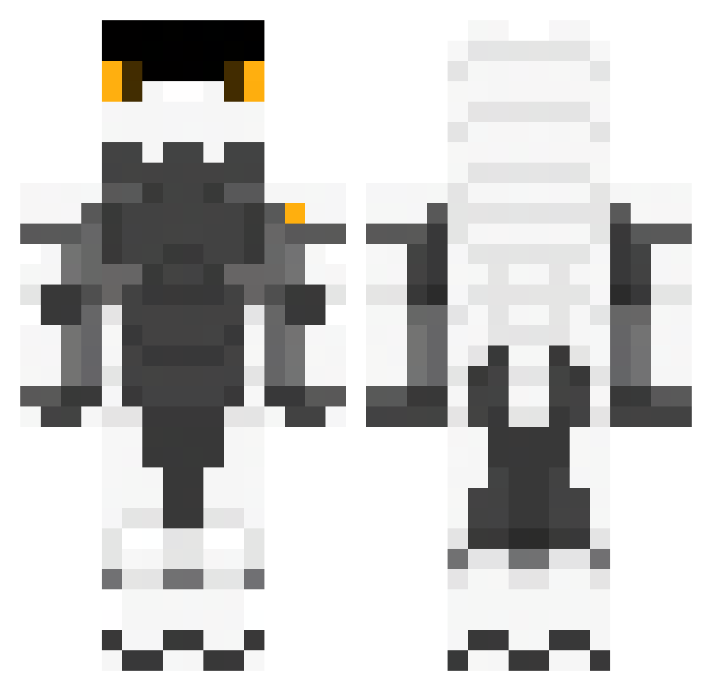 Ogmund Minecraft skin, front and back view