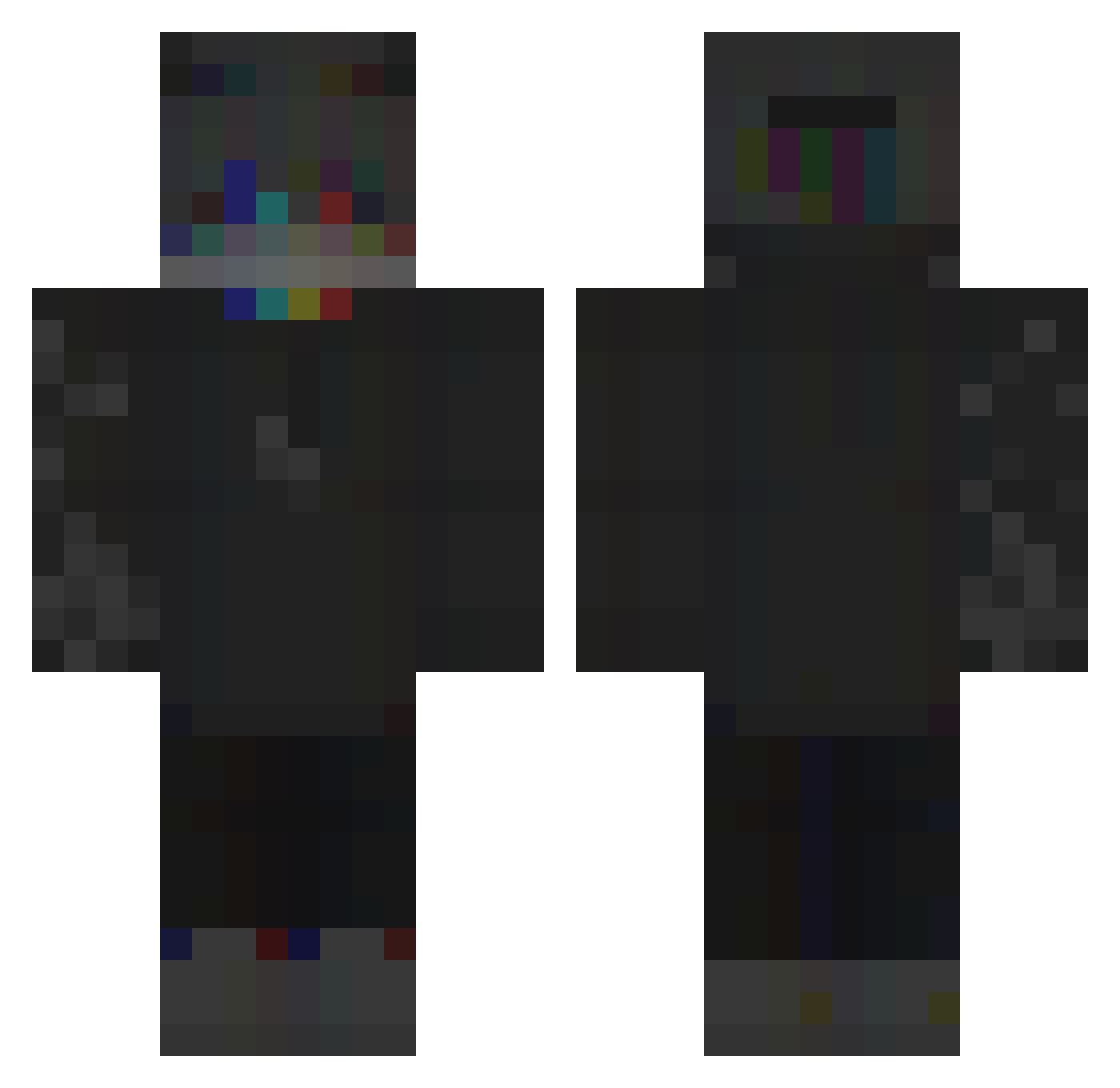 Anzee_ Minecraft skin, front and back view