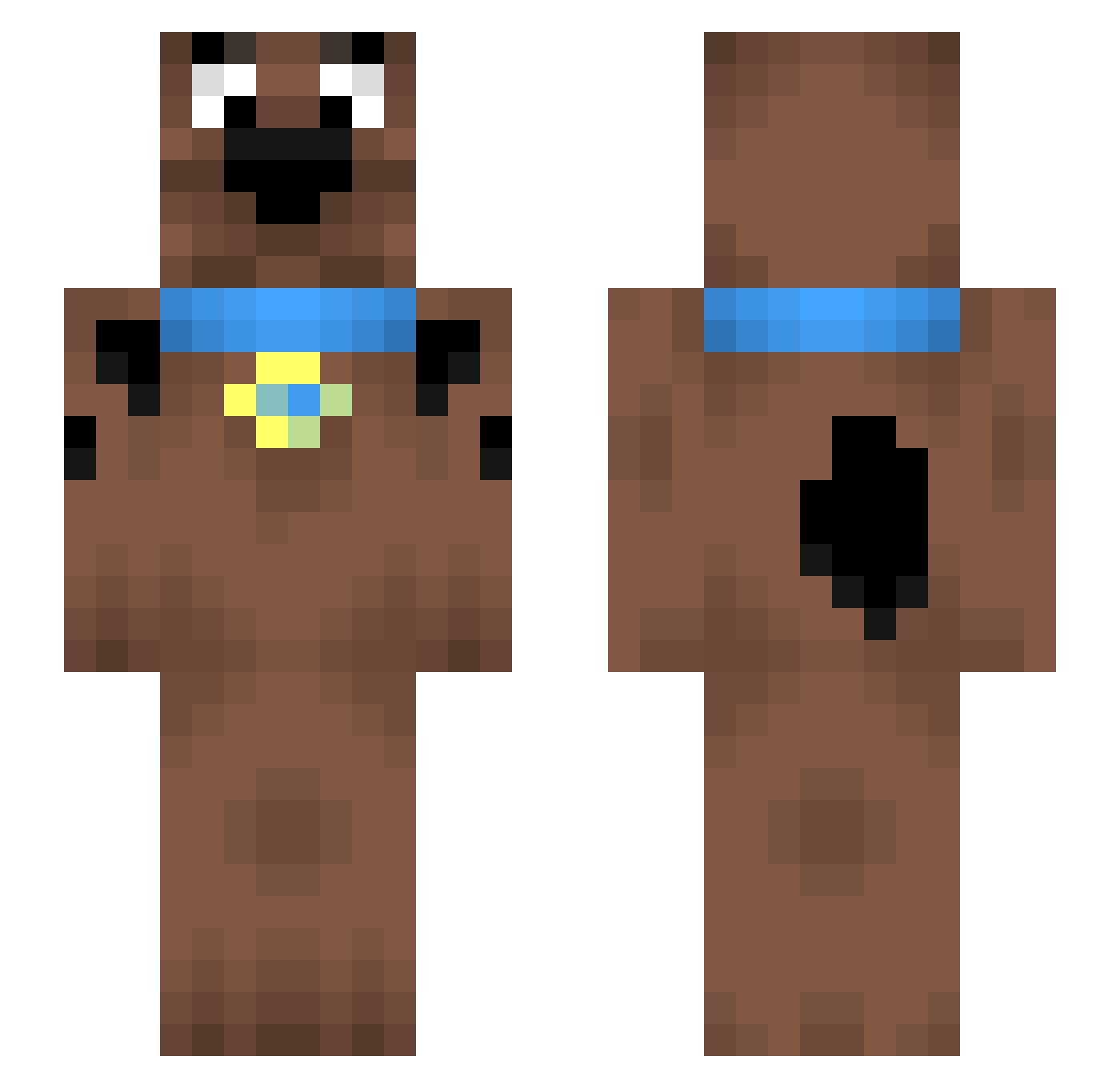 CactusMann4 Minecraft skin, front and back view