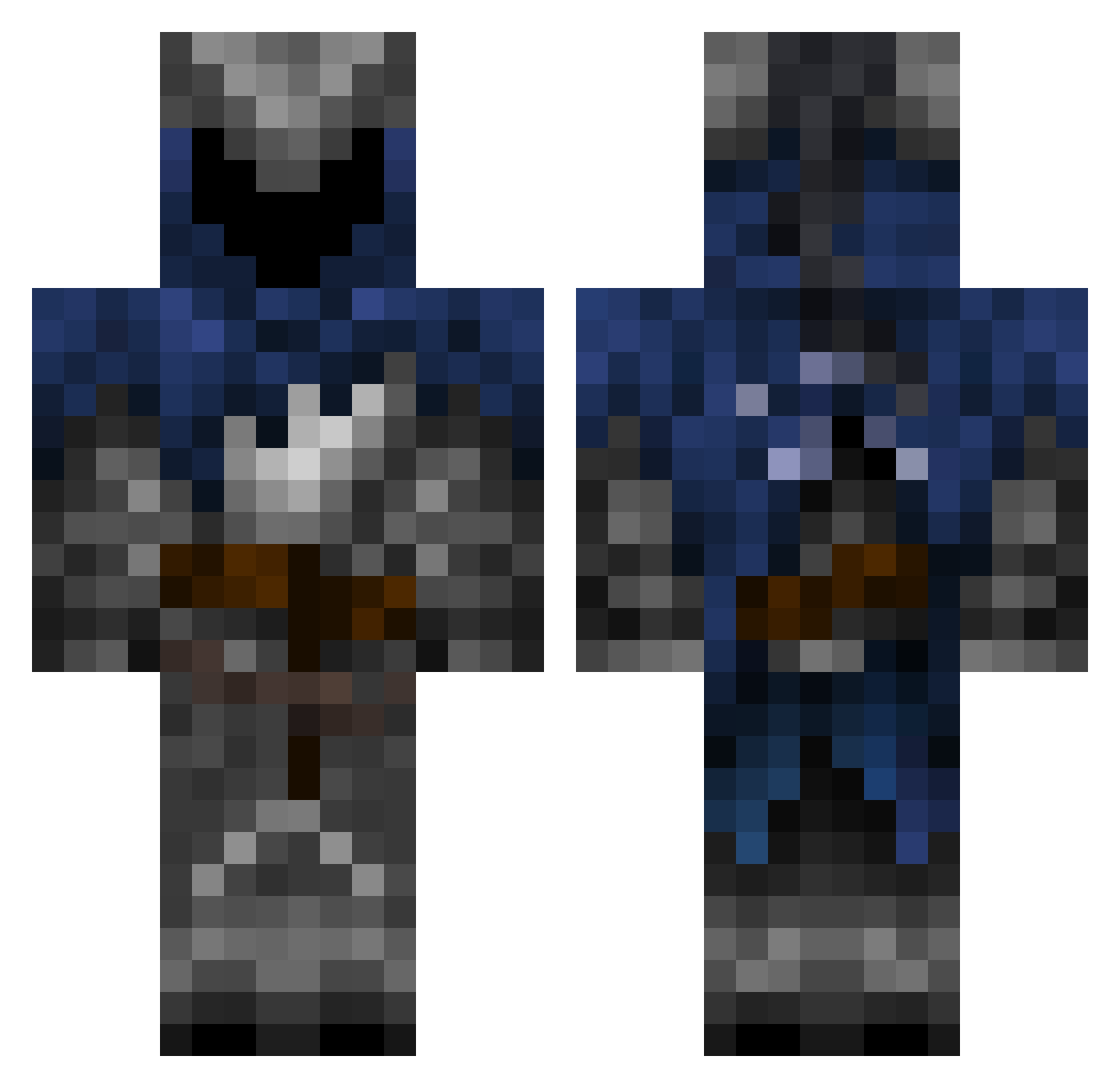 LorDIgriS24 Minecraft skin, front and back view