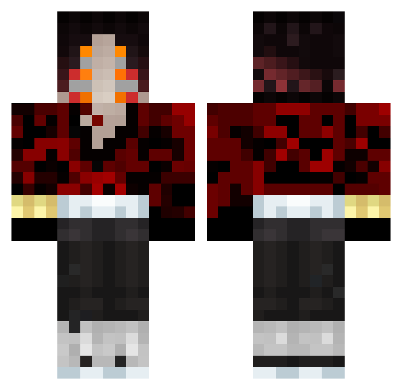 sia_wae Minecraft skin, front and back view