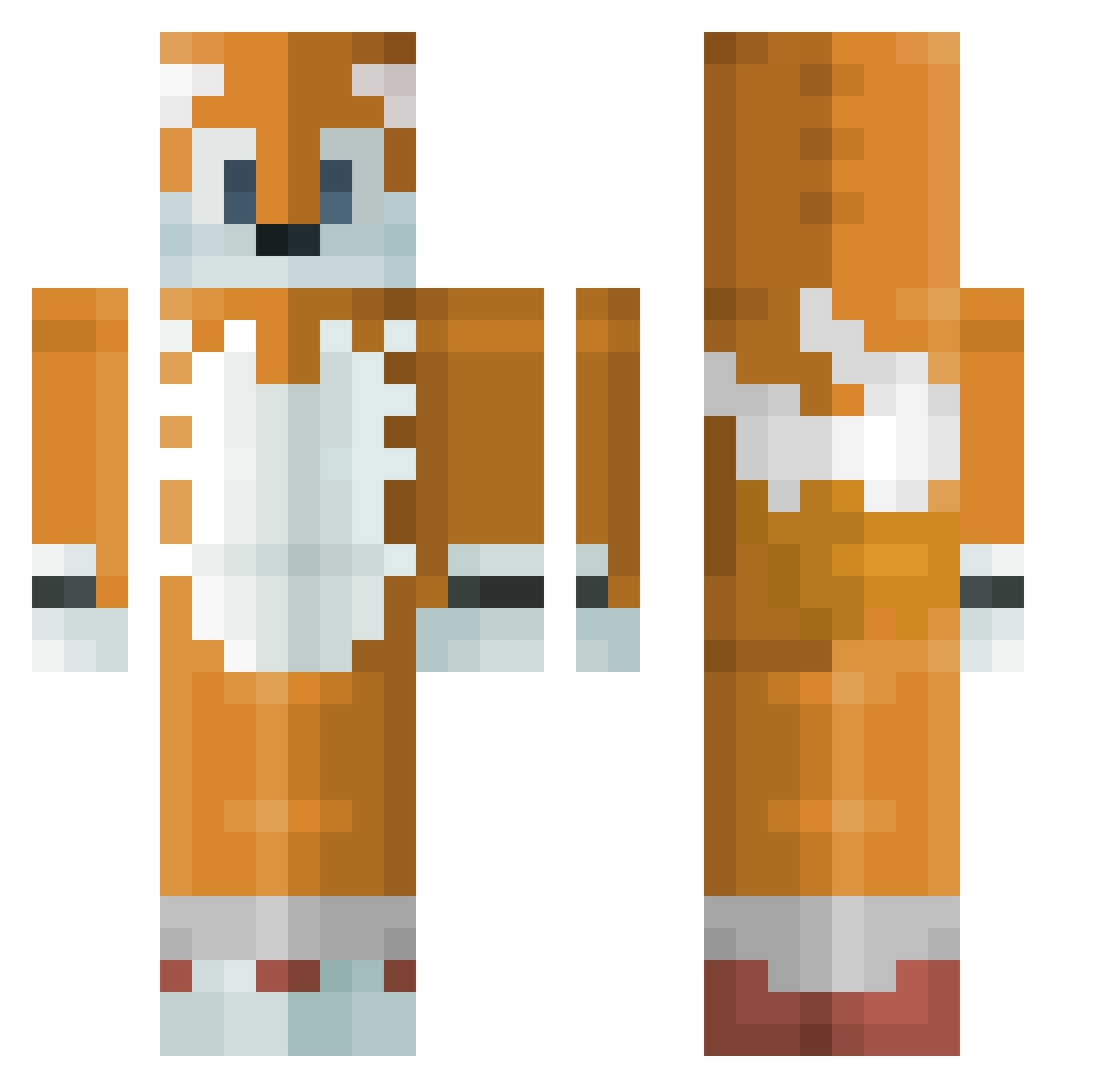 sostema Minecraft skin, front and back view