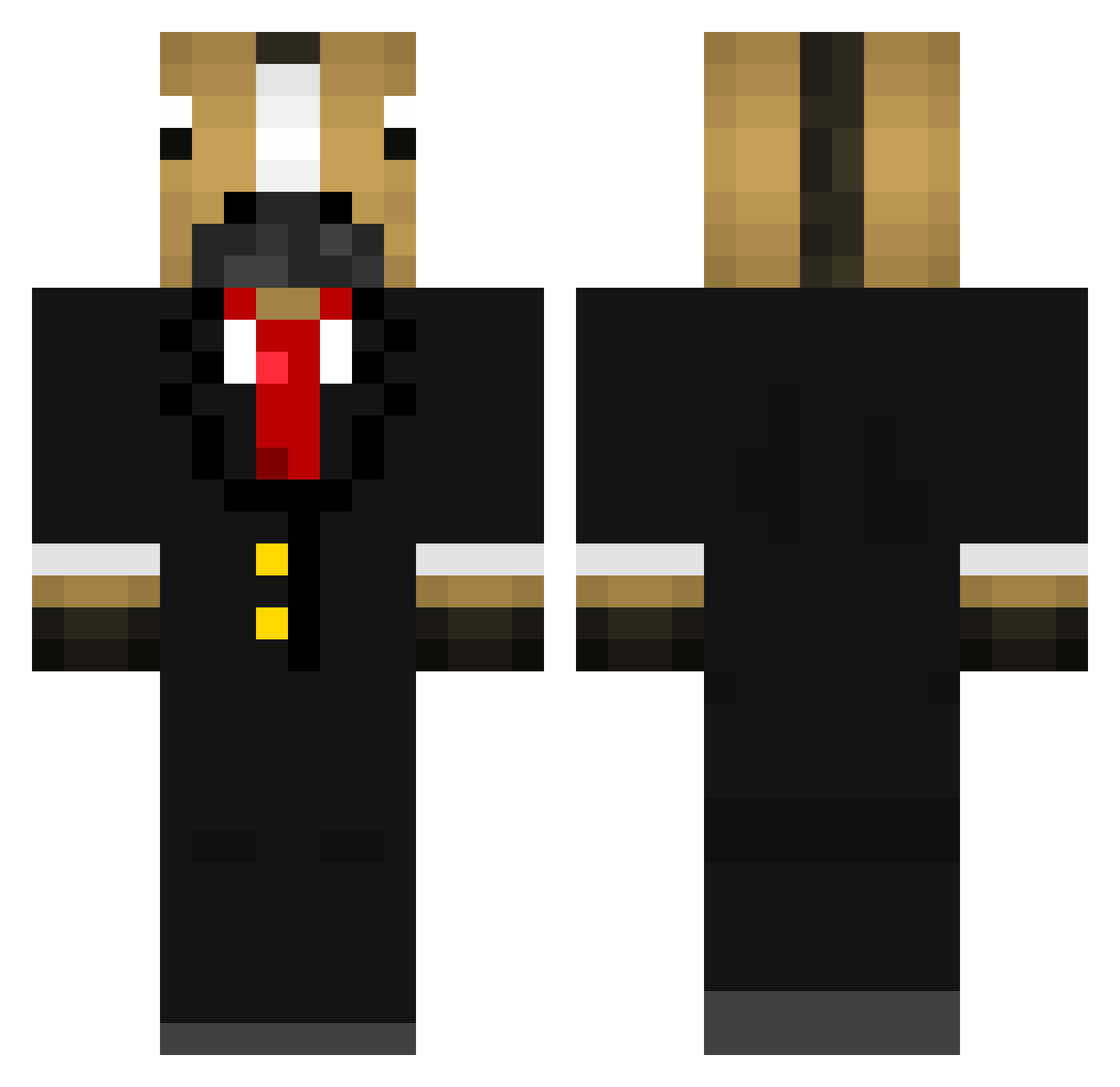 LucasV2011 Minecraft skin, front and back view