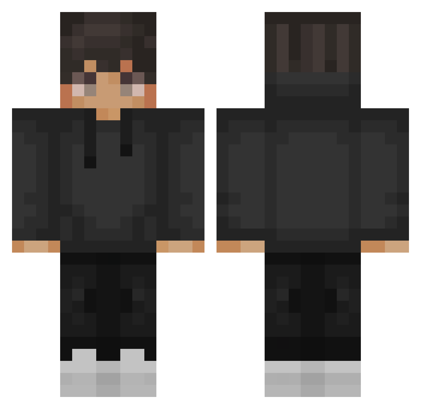 PolDi2409 Minecraft skin, front and back view