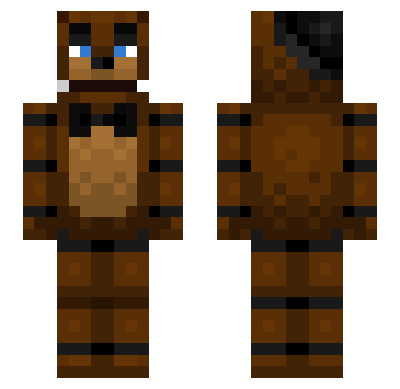NotJeffBezos67 Minecraft skin, front and back view