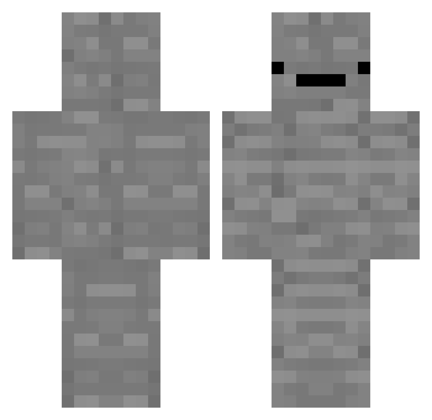 D4nt3PP Minecraft skin, front and back view