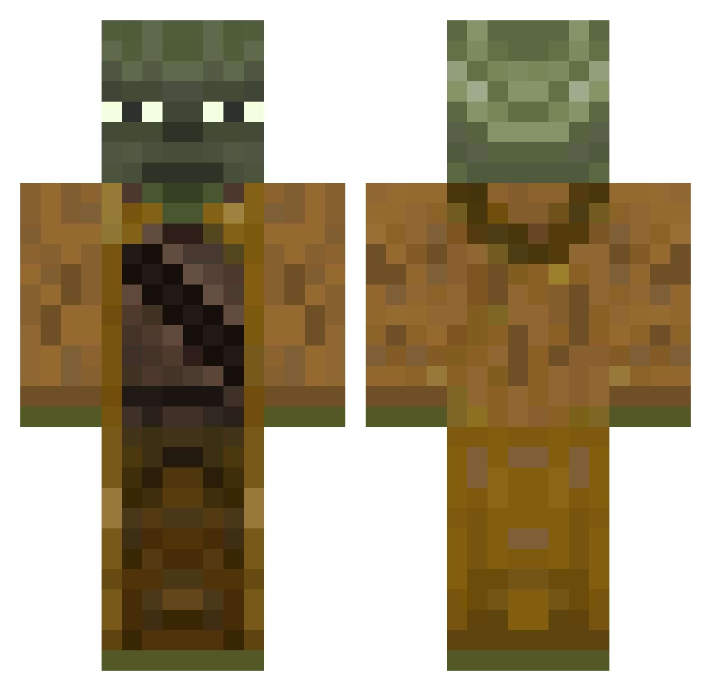 daNNKeY Minecraft skin, front and back view