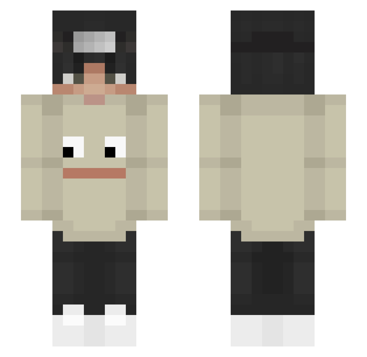 callMeVance Minecraft skin, front and back view