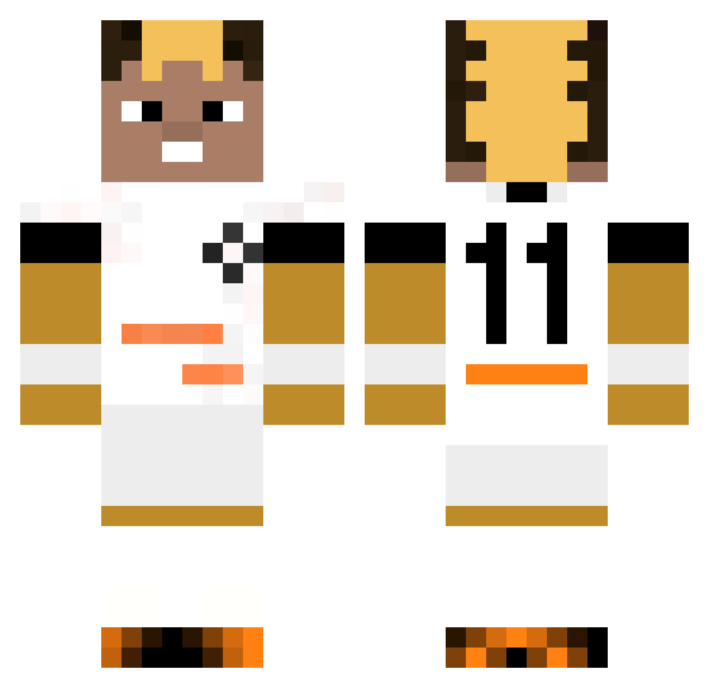 prodgostz Minecraft skin, front and back view