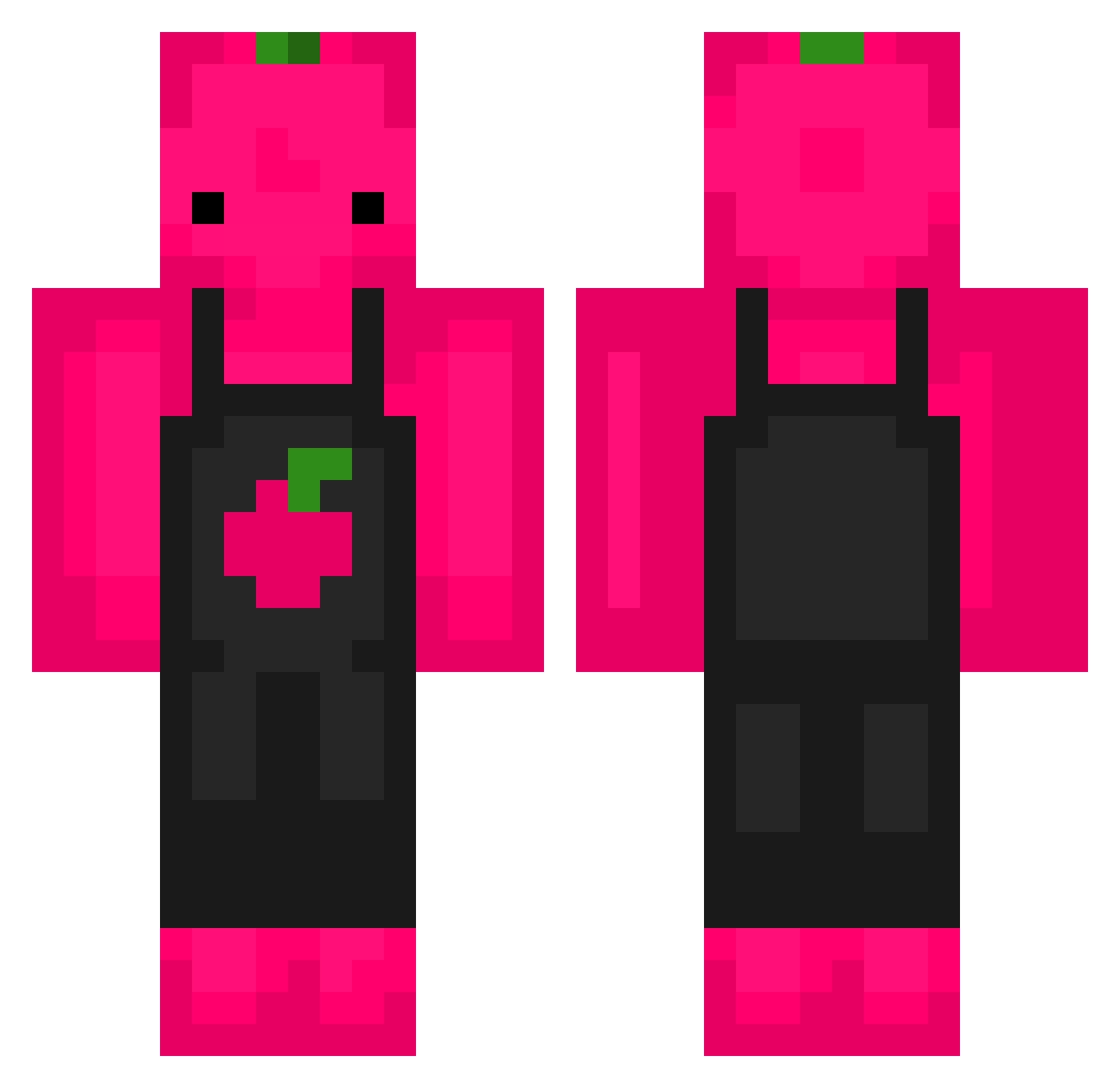 xSebastian_AB Minecraft skin, front and back view