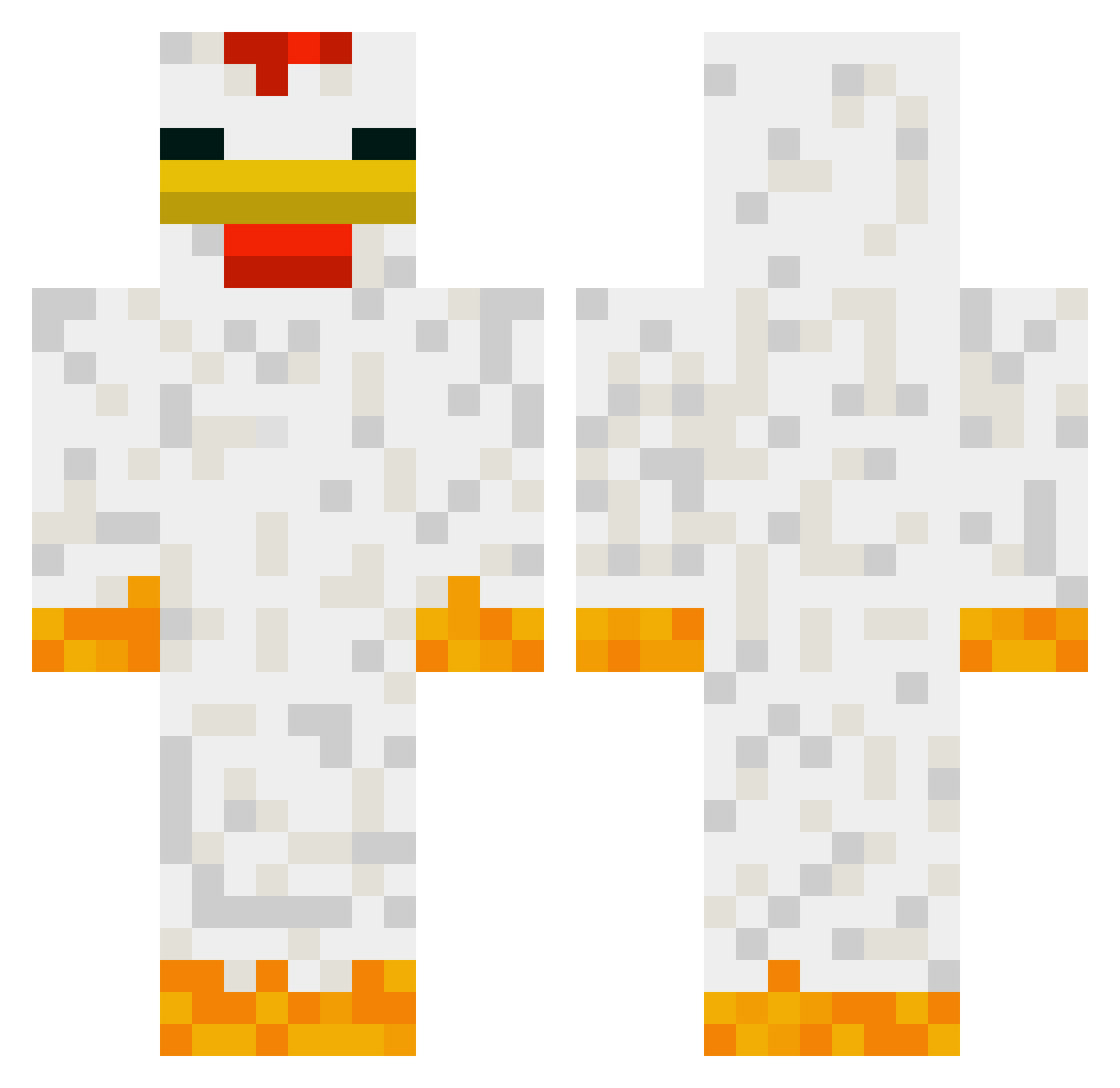 klyder_ Minecraft skin, front and back view